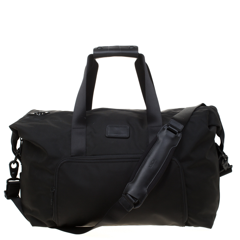 TUMI Black Nylon Alpha 2 Double Expansion Duffel Bag TUMI | The Luxury ...