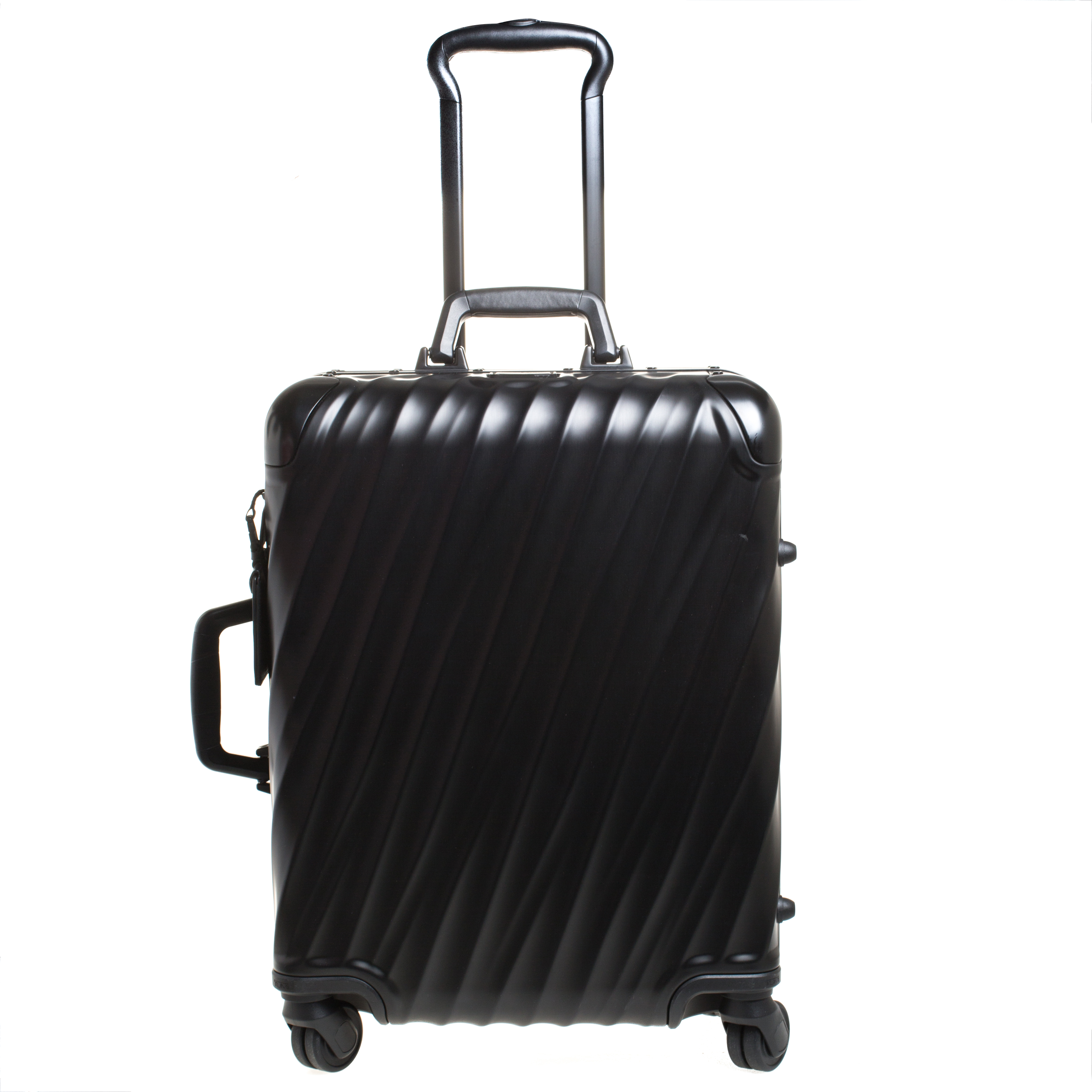 TUMI Black Aluminum 4 Wheel Short Trip Packing Case 19 Degrees Luggage 55