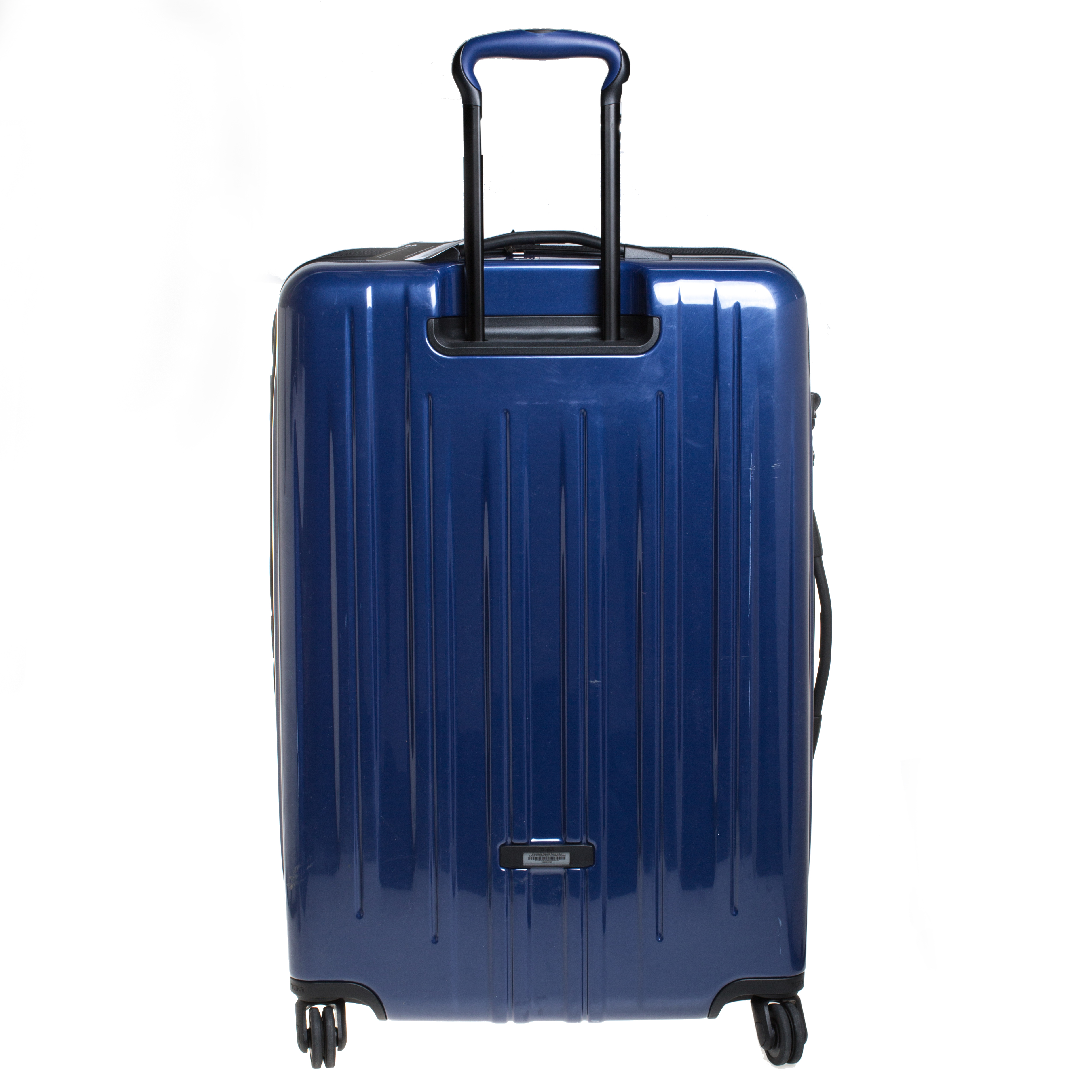 blue hard case luggage