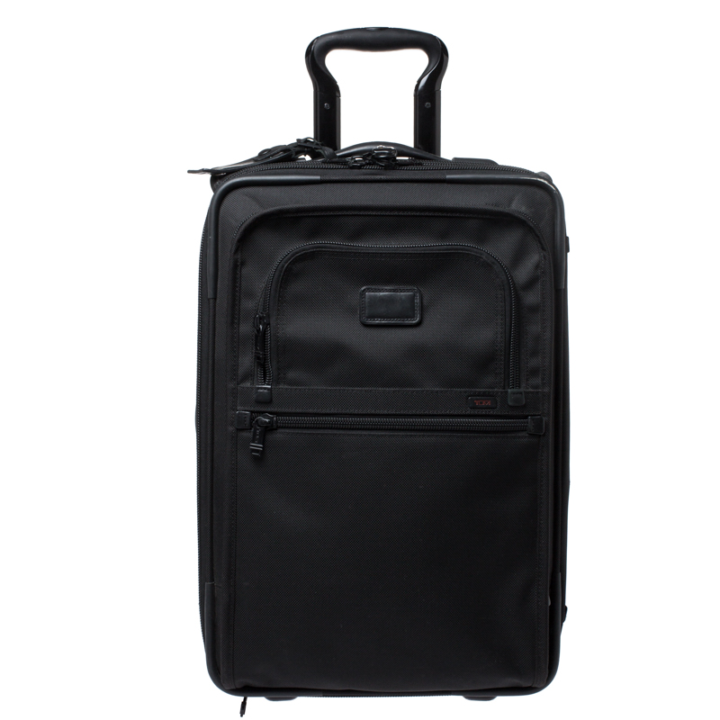 Pre Owned TUMI Black Nylon 2 Wheel Continental Carry On Luggage