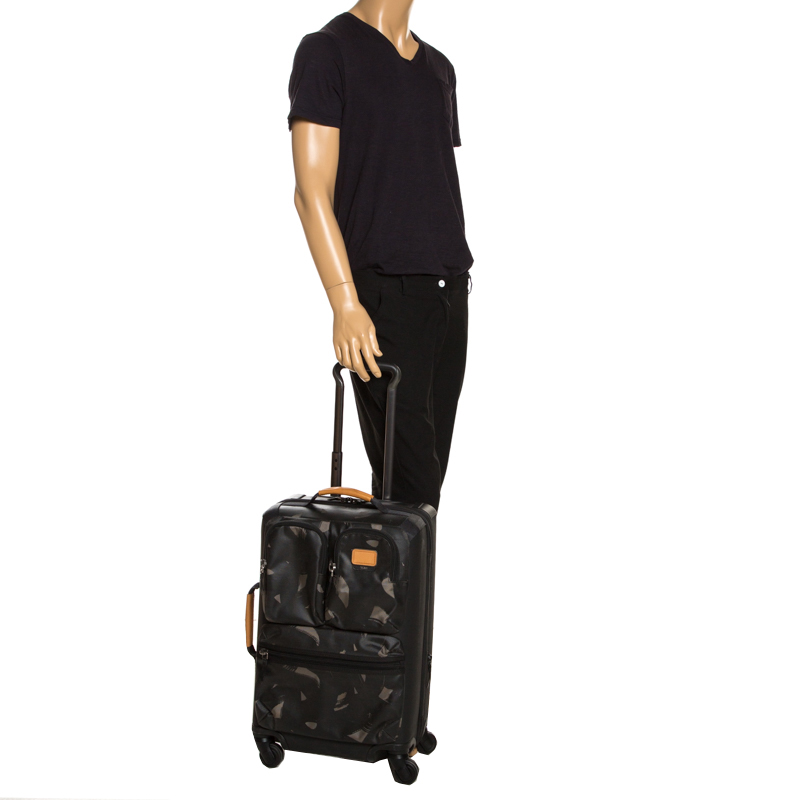 

TUMI Black/Camo Balistic Nylon and Coated Fabric Alpha Bravo Kirtland Expandable Carry On Luggage