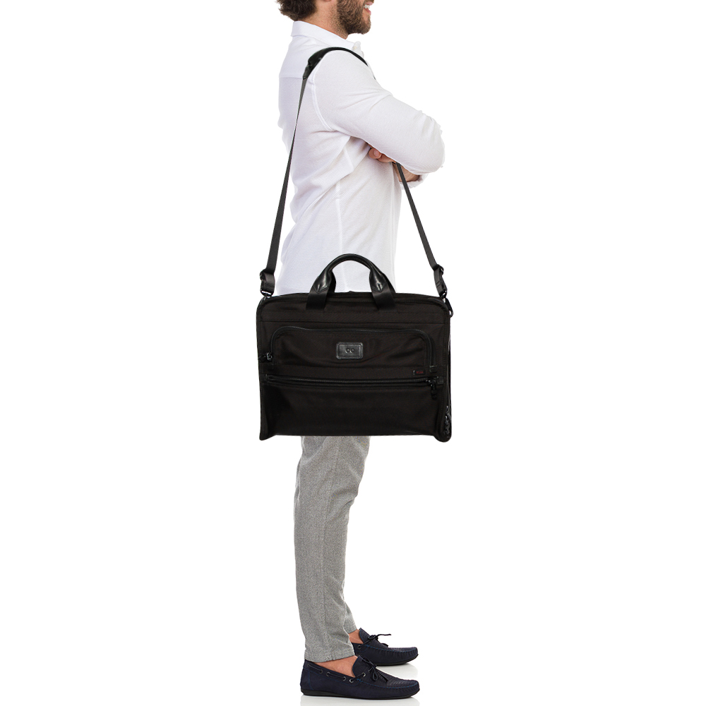 

TUMI Black Nylon Briefcase bag