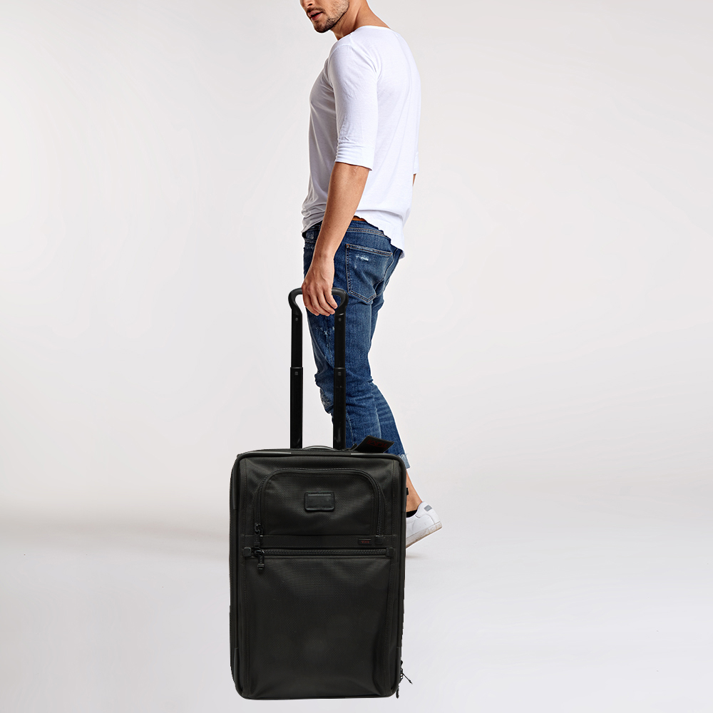 

TUMI Black Nylon Alpha 2 Continental Carry On Suitcase