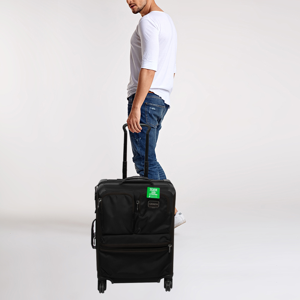 

TUMI Brown Nylon Alpha Bravo Kirtland International Expandable Carry On Luggage