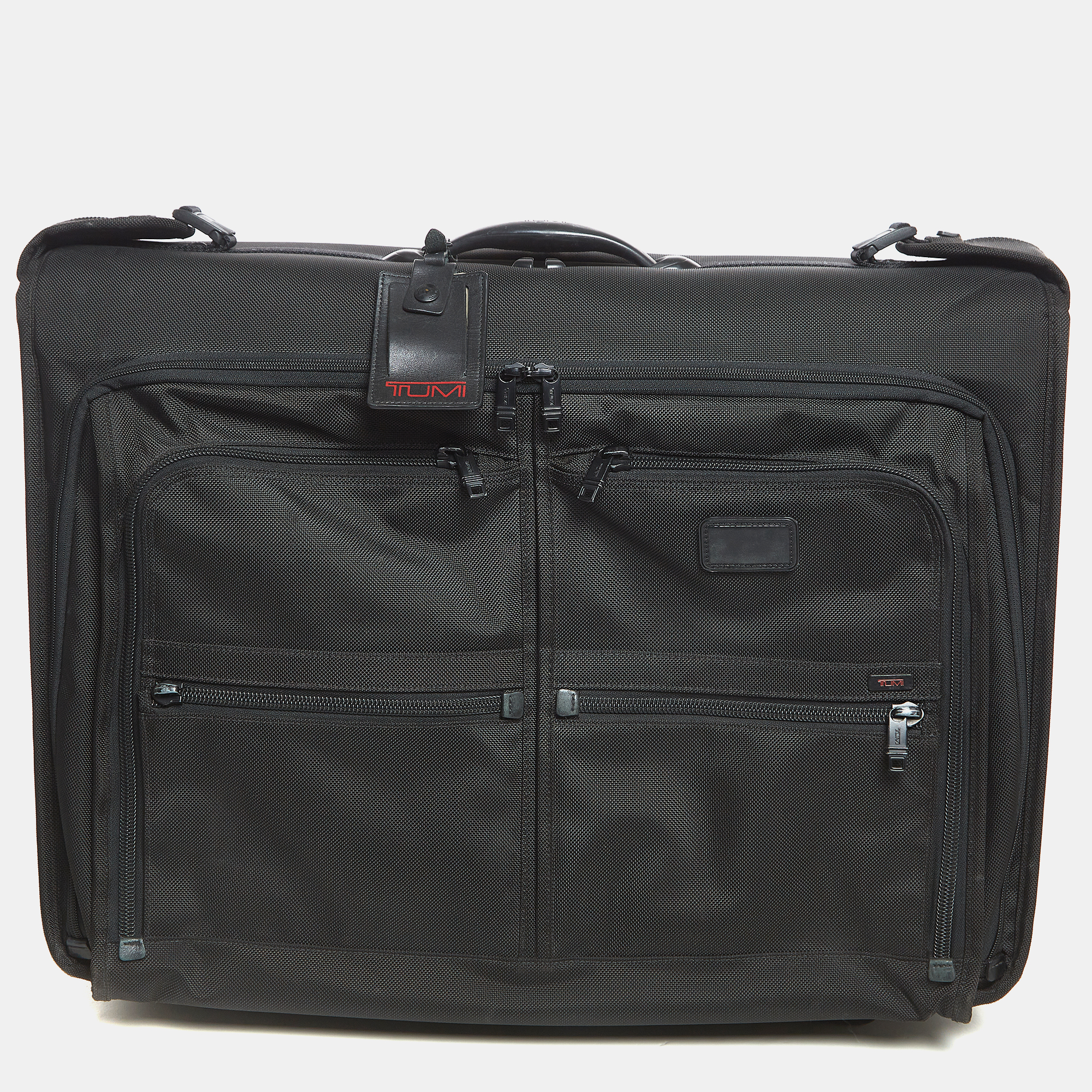 Pre-owned Tumi Black Nylon 2 Wheeled Alpha Classic Garment Luggage