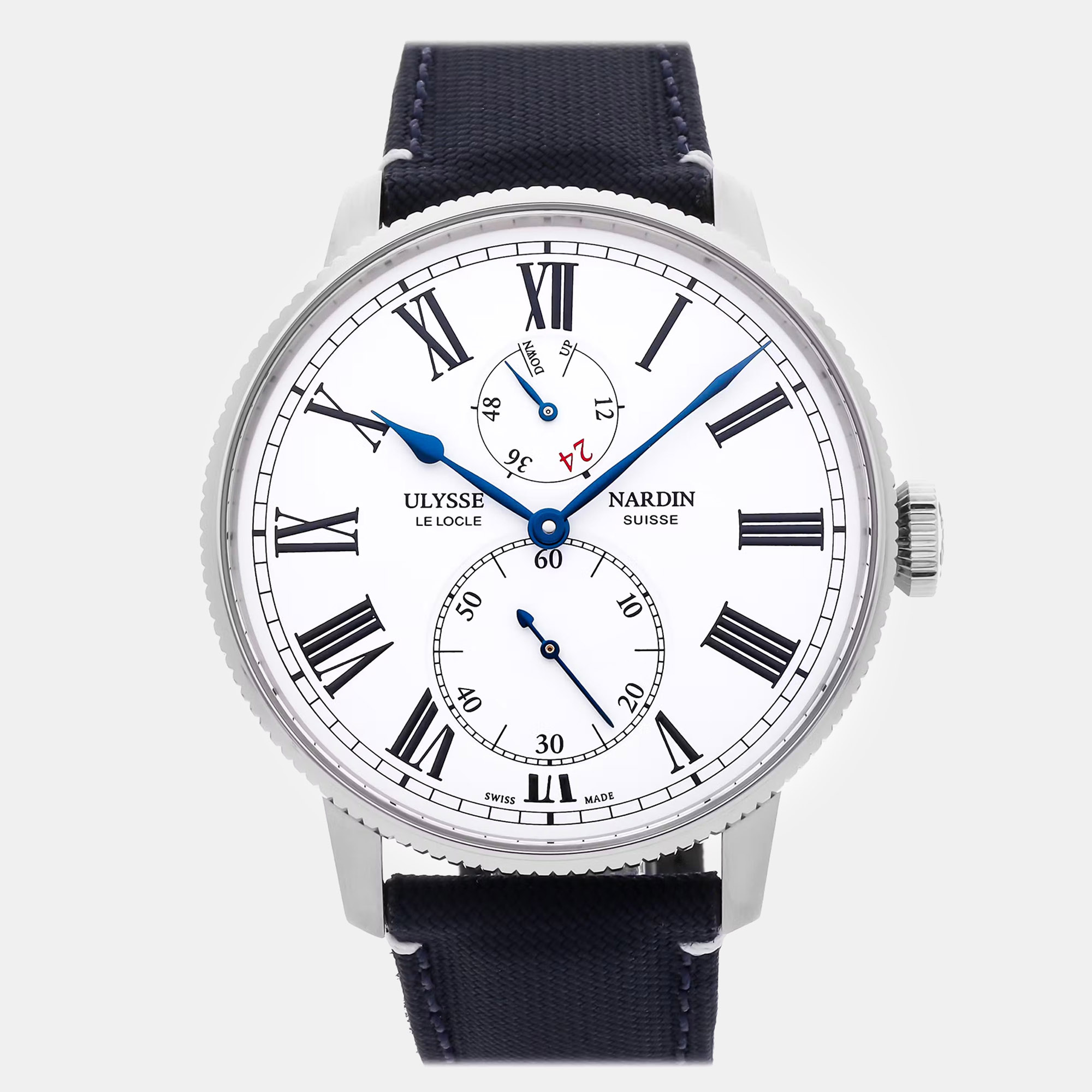 

Pre-Owned Ulysse Nardin Marine Torpilleur Military 44 mm, White