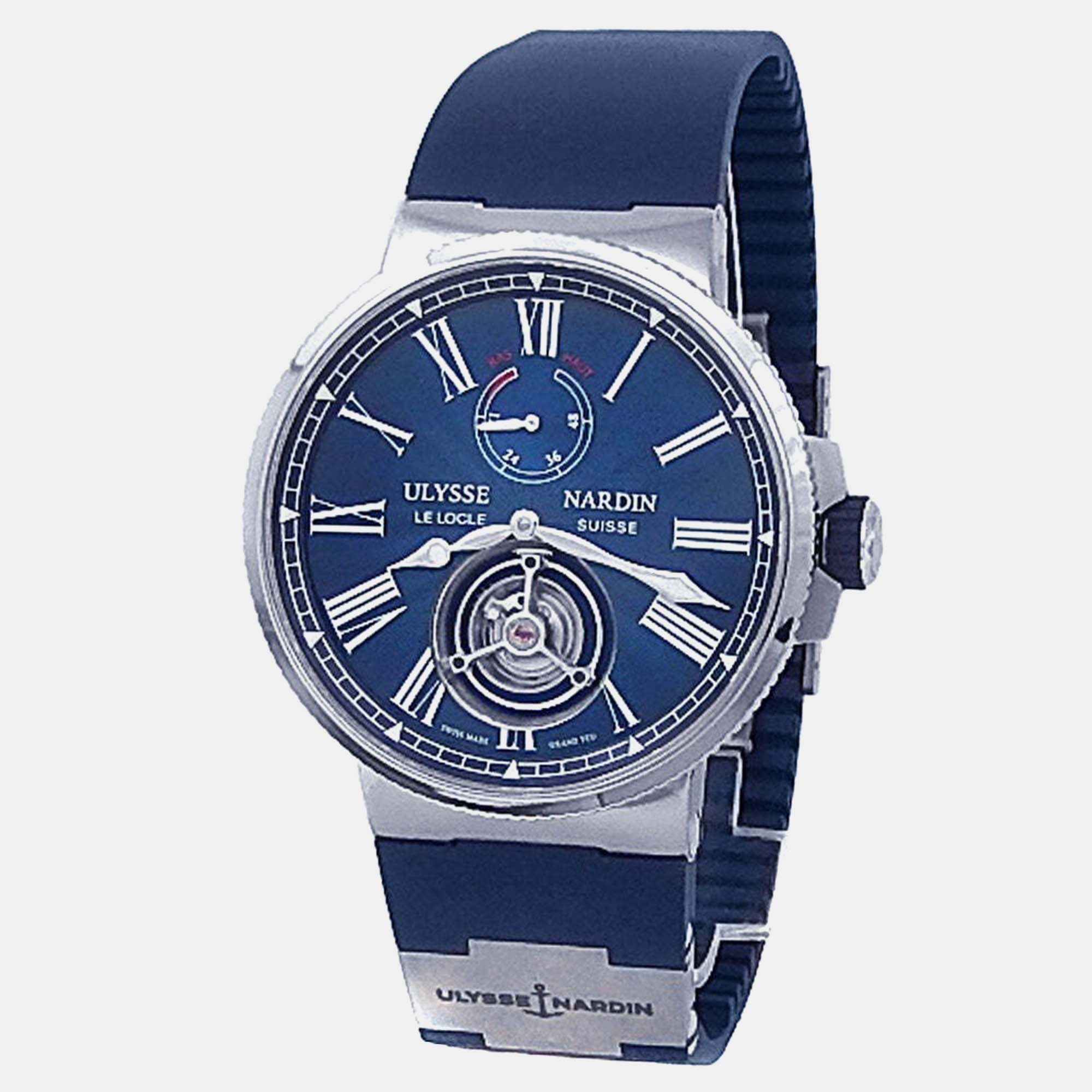 

Ulysse Nardin Marine Tourbillon 1283-181/E3 Automatic Blue Dial Stainless Steel Men's Wristwatch 43 mm