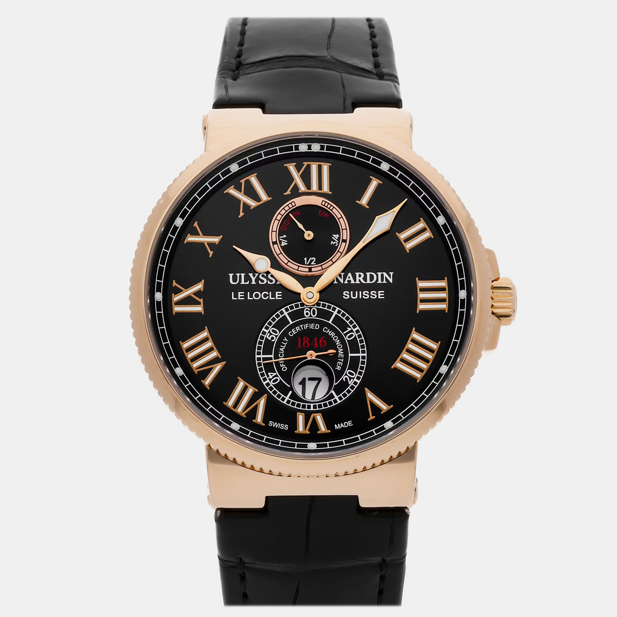 

Pre-Owned Ulysse Nardin Maxi Marine 266-67/42 43 mm, Black