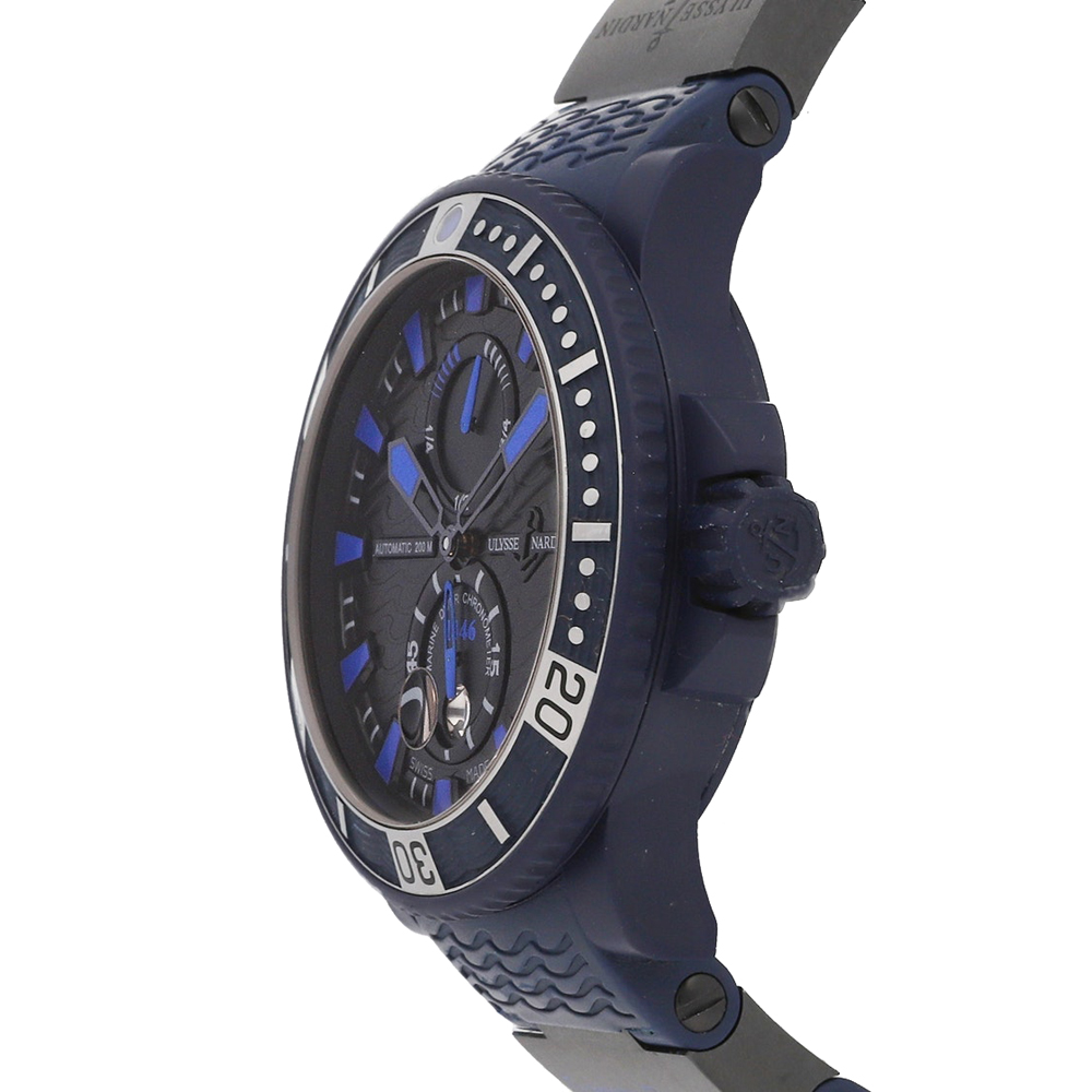 

Ulysse Nardin Black/Blue Stainless Steel Maxi Marine Diver Blue Sea Limited Edition