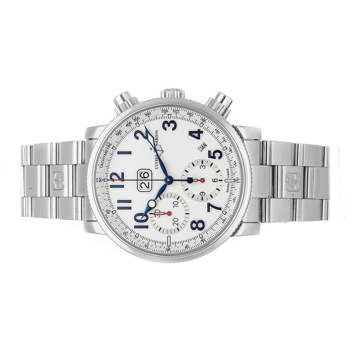 

Ulysse Nardin White Stainless Steel Marine Annual Chronograph