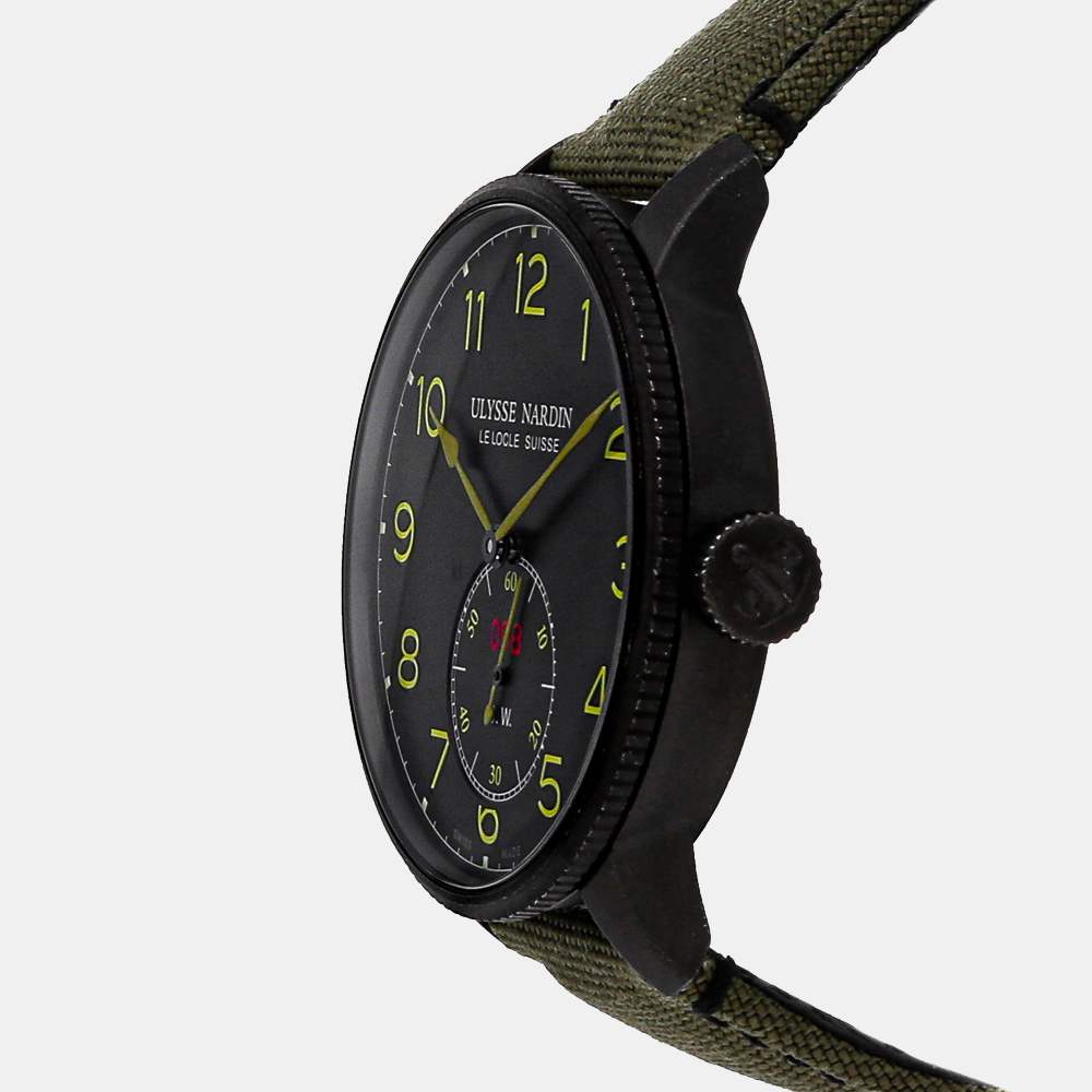 

Ulysse Nardin Black Coated Stainless Steel Marine Torpilleur Limited Edition 1183-320/BLACK Men's Wristwatch 44 MM