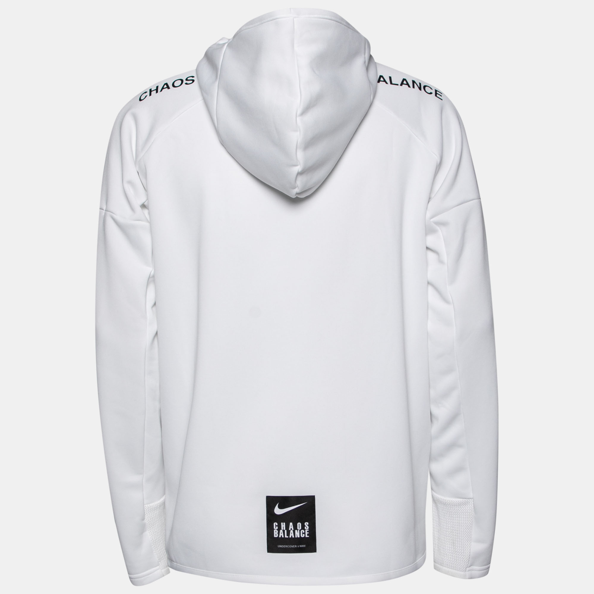 

Nike X Undercover White Synthetic Logo Printed Hoodie