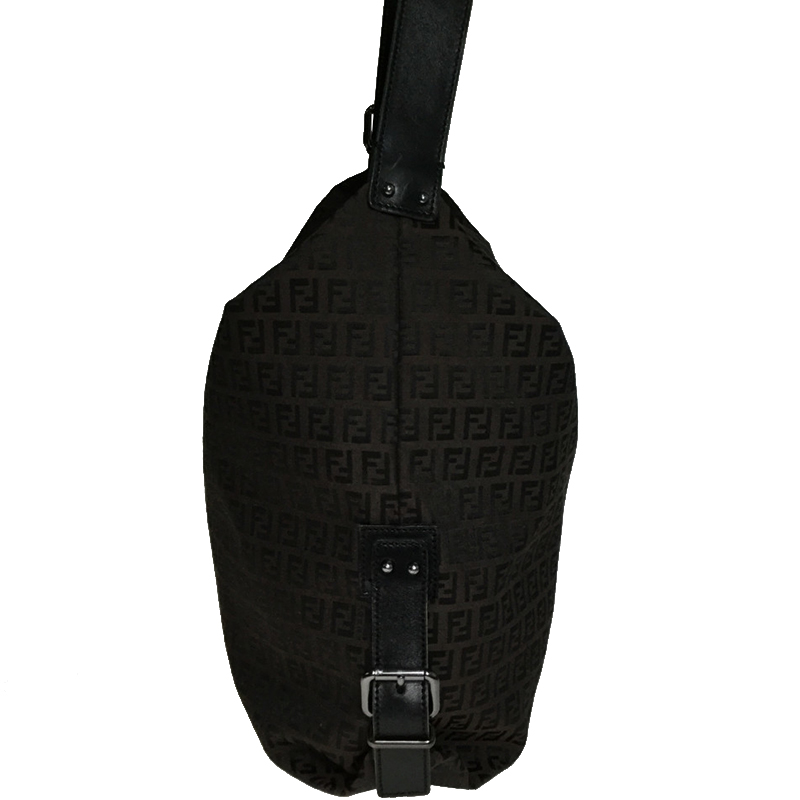 

Fendi Dark Brown Canvas Zucchino Crossbody Bag