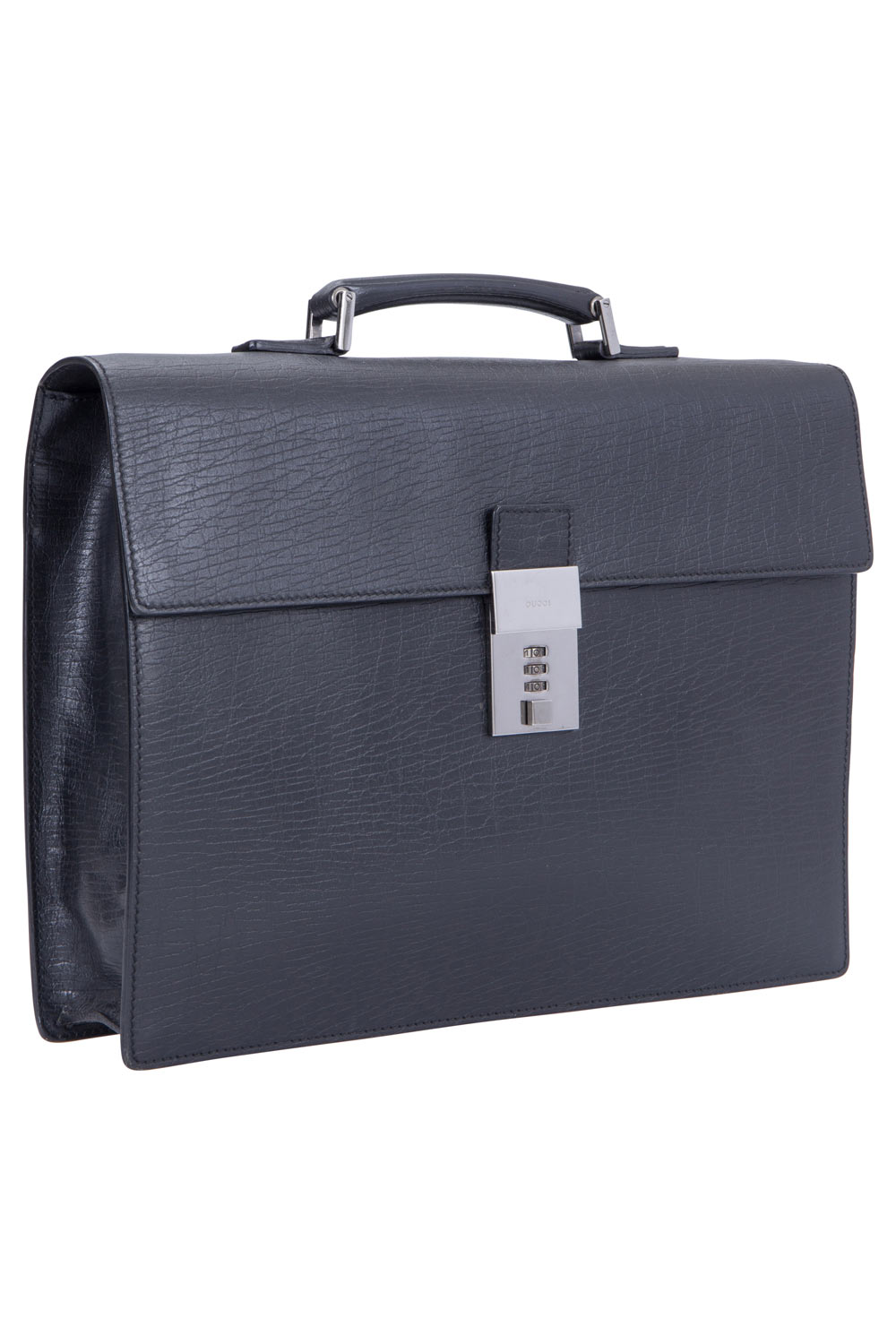 

Gucci Black Leather Code Lock Briefcase