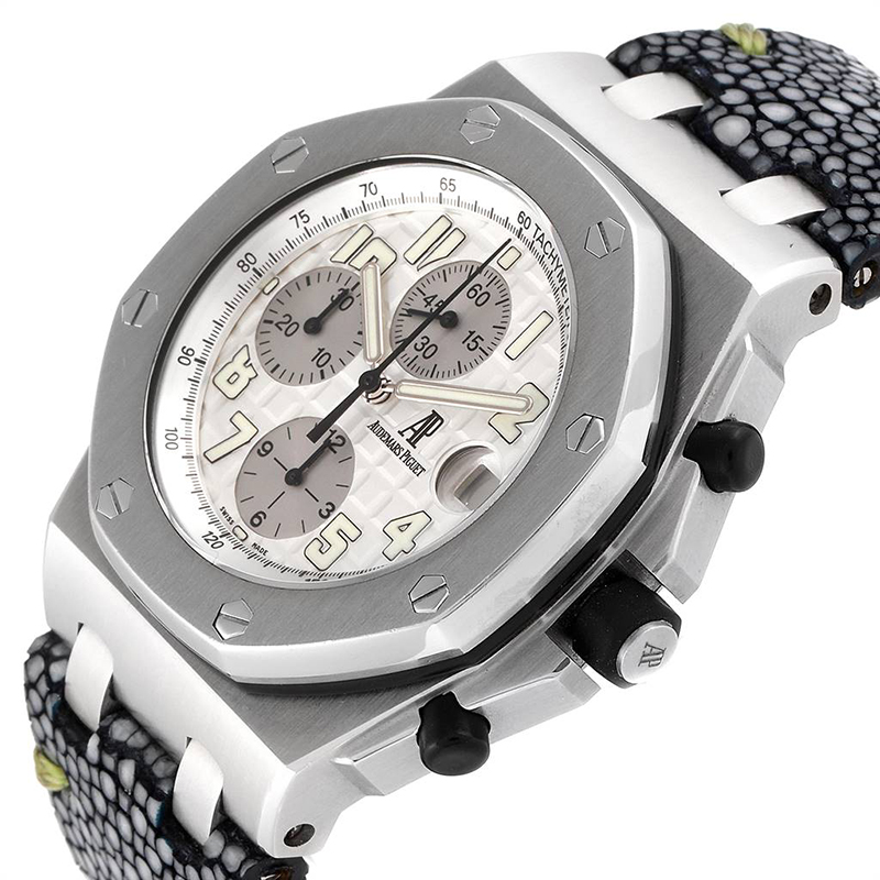 

Audemars Piguet White Stainless Steel Royal Oak Offshore