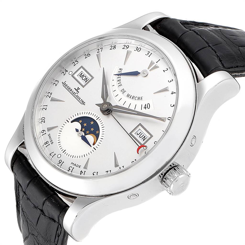 

Jaeger Lecoultre Silver Stainless Steel Master Calendar Moonphase