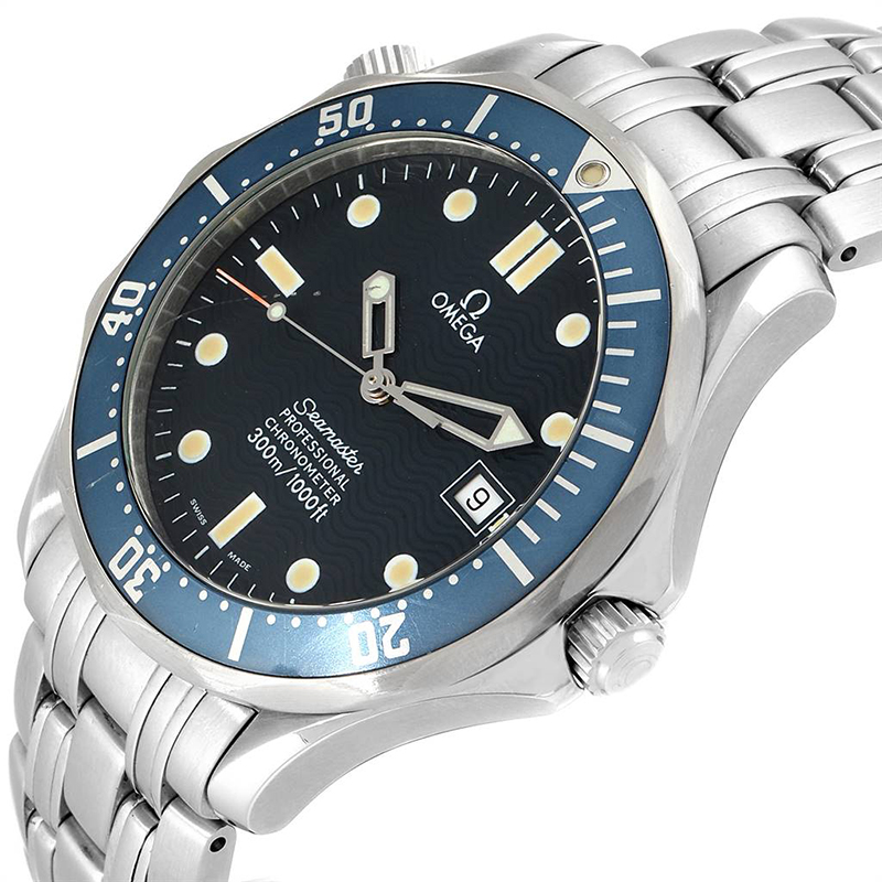 

Omega Blue Stainless Steel Seamaster