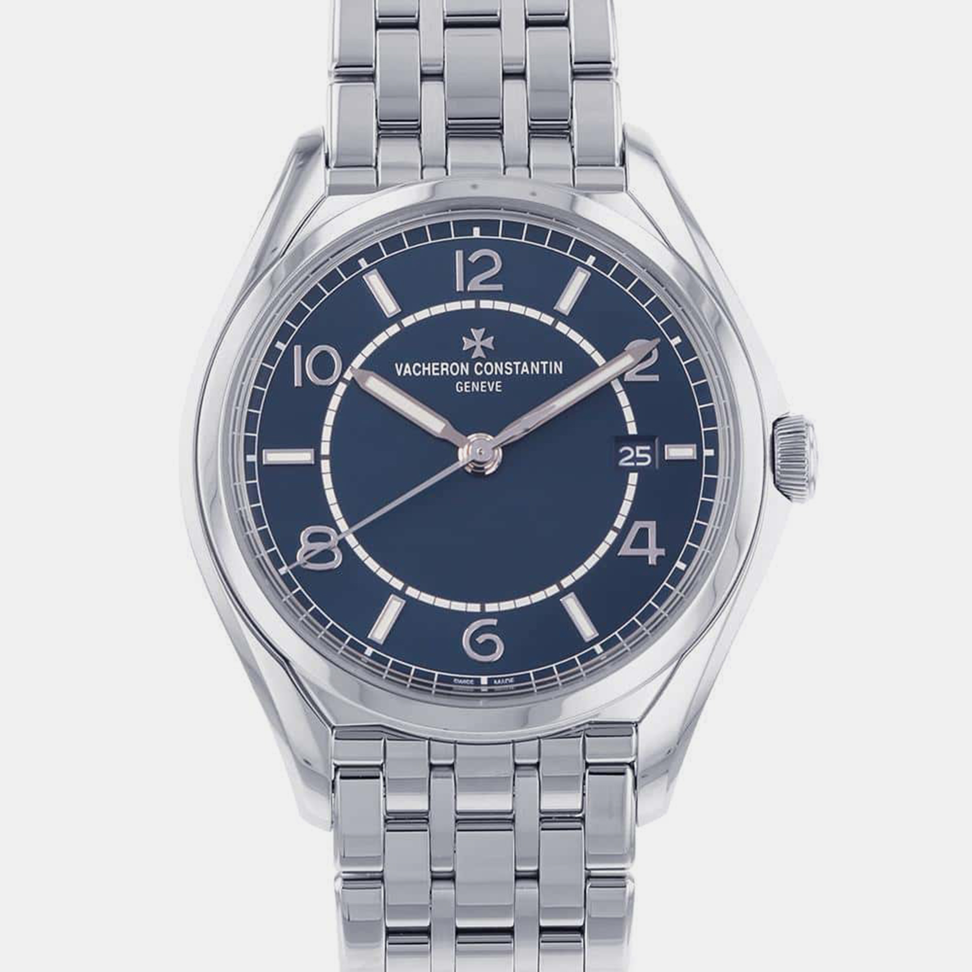 

Vacheron Constantin Blue Stainless Steel Fifty-Six Automatic Men's Wristwatch 40 mm