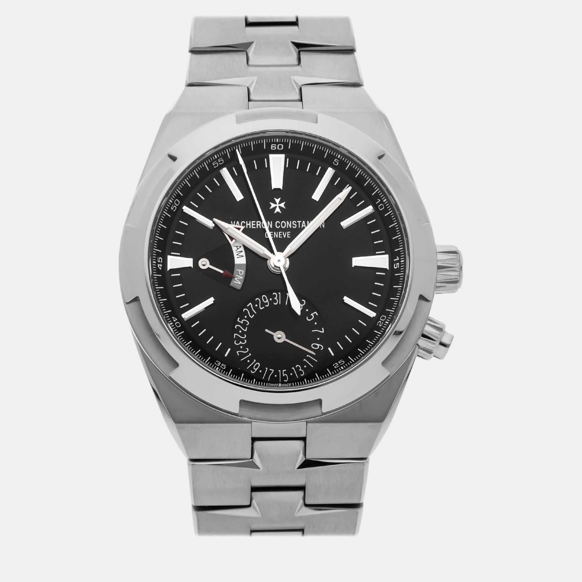 

Vacheron Constantin Black Stainless Steel Overseas 7900V/110A-B546 Automatic Men's Wristwatch 41 mm