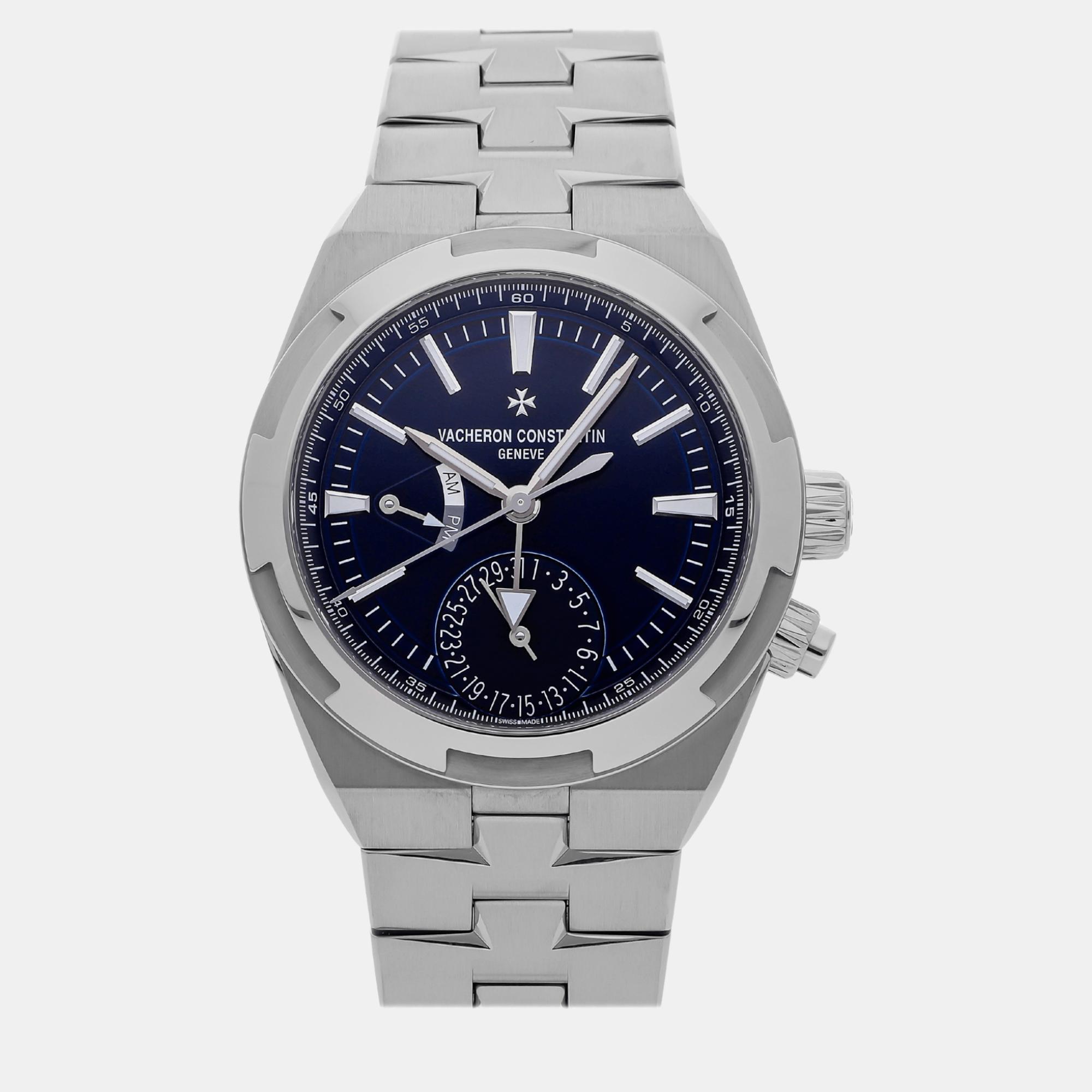 

Vacheron Constantin Blue Stainless Steel Overseas 7900V/110A-B334 Automatic Men's Wristwatch 41 mm