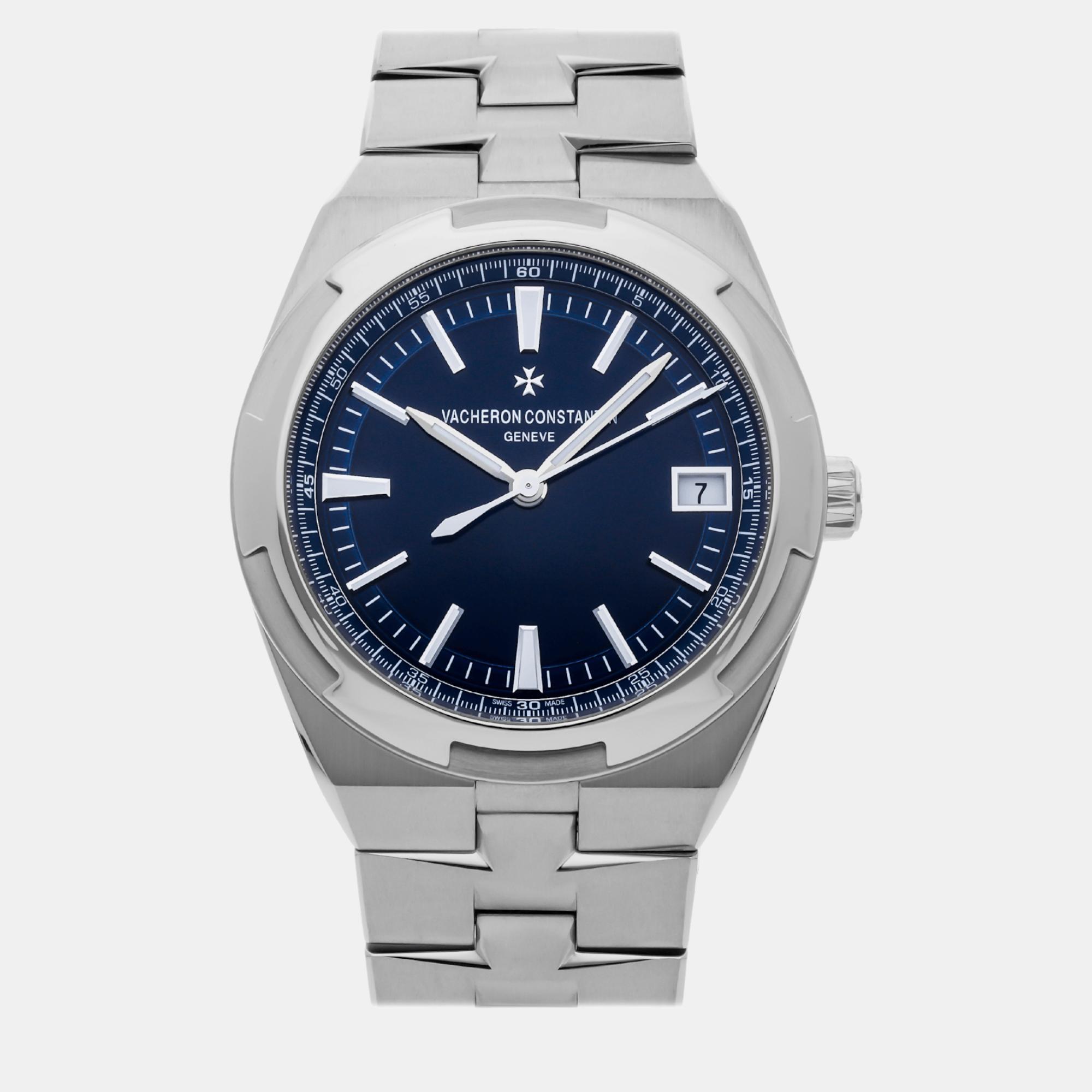 

Vacheron Constantin Blue Stainless Steel Overseas 4500V/110A-B128 Automatic Men's Wristwatch 41 mm