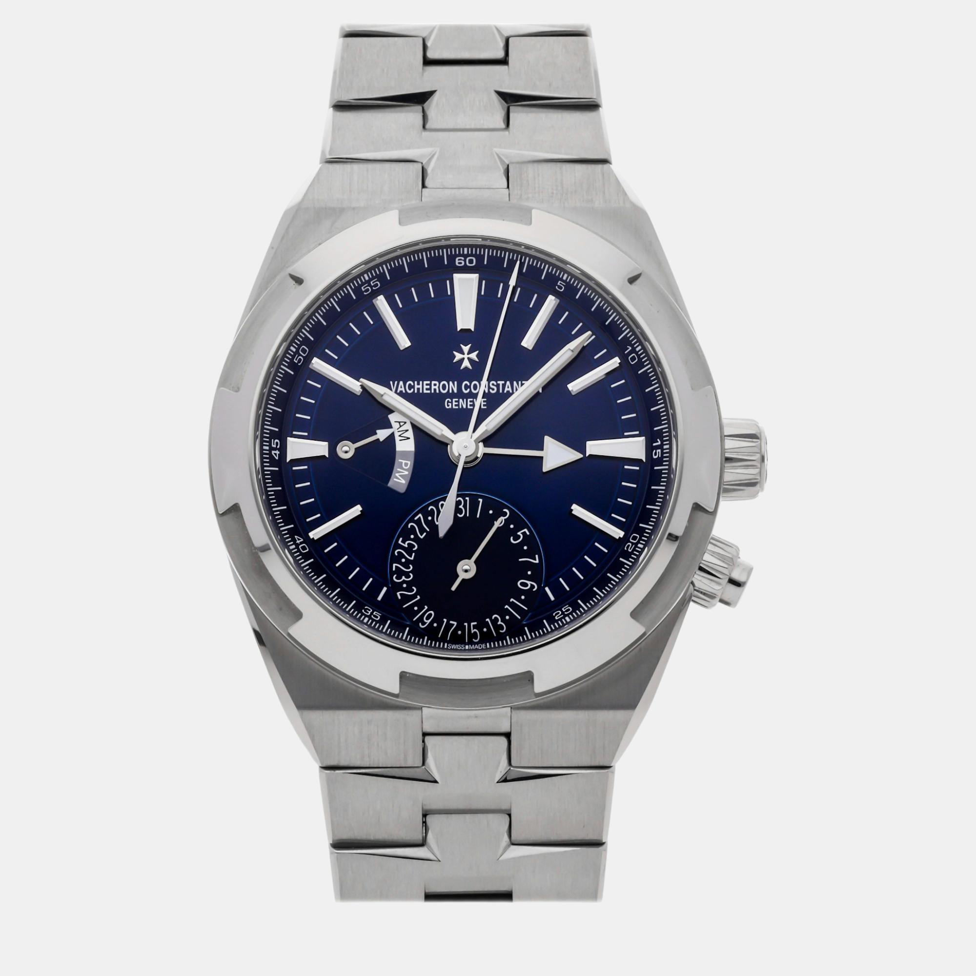 

Vacheron Constantin Blue Stainless Steel Overseas 7900V/110A-B334 Automatic Men's Wristwatch 41 mm