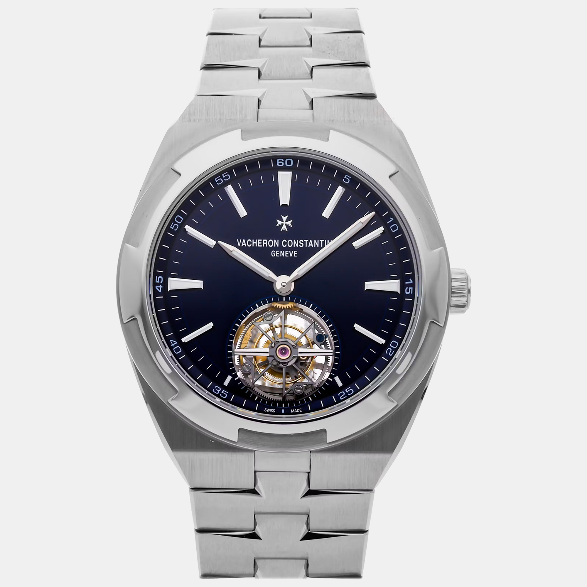 

Vacheron Constantin Blue Stainless Steel Overseas 6000V/110A-B544 Automatic Men's Wristwatch 42 mm