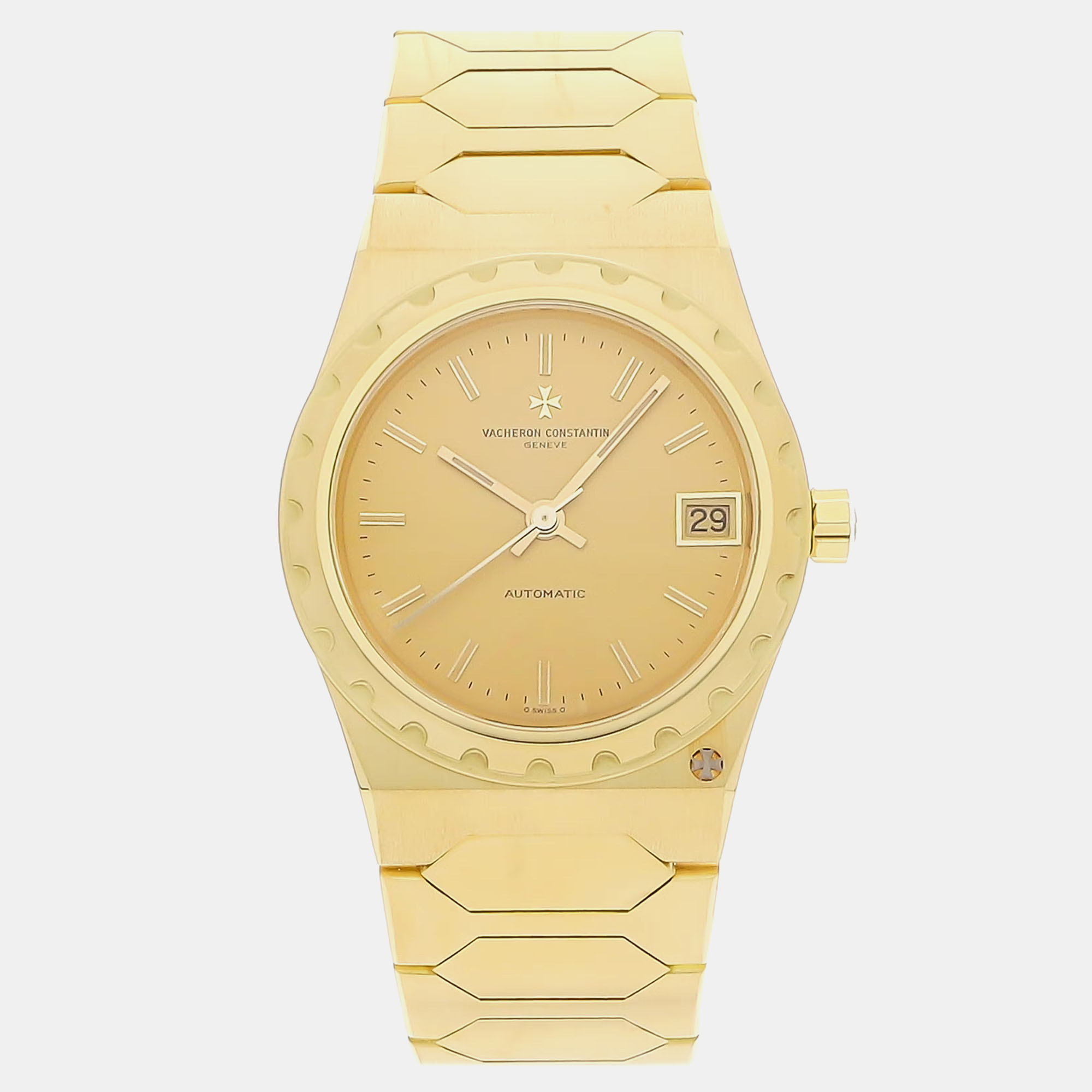 

Vacheron Constantin Champagne 18k Yellow Gold Historiques 46003/411J Automatic Men's Wristwatch 34 mm