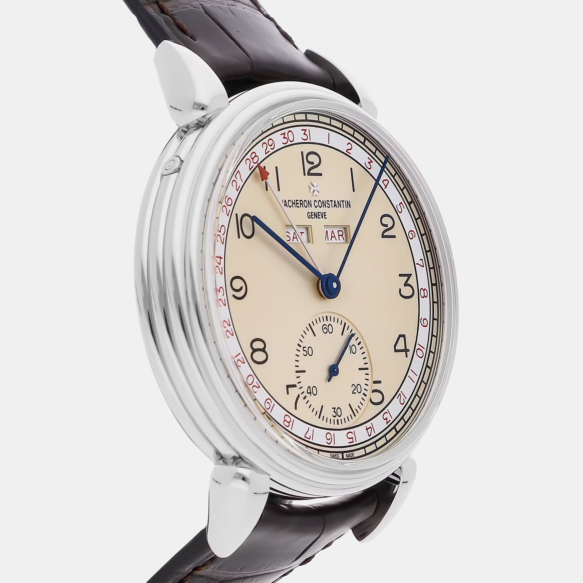 Pre-Owned Vacheron Constantin Historiques Triple Calendrier 1942 Men`s Watch 40 mm 