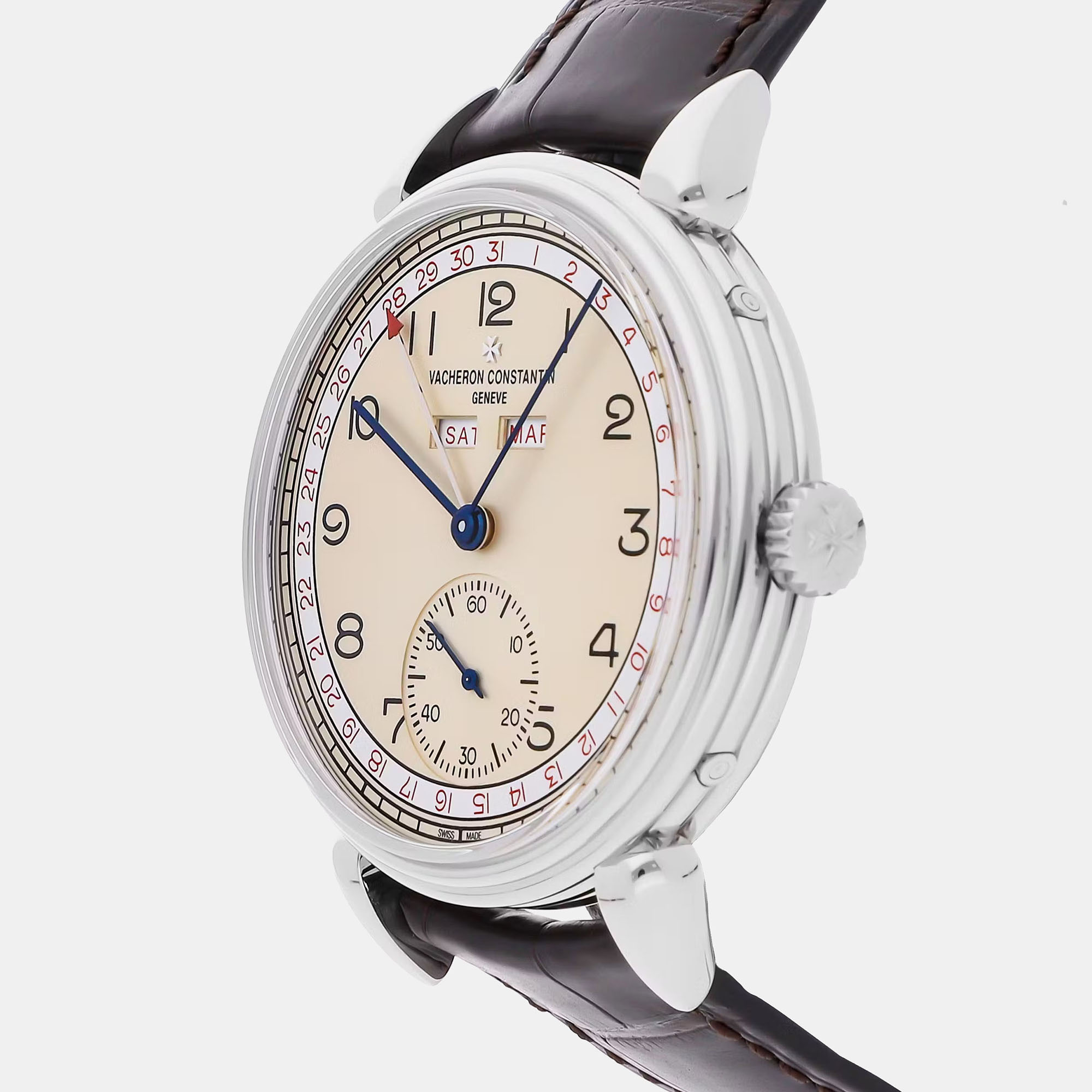 Pre-Owned Vacheron Constantin Historiques Triple Calendrier 1942 Men`s Watch 40 mm 