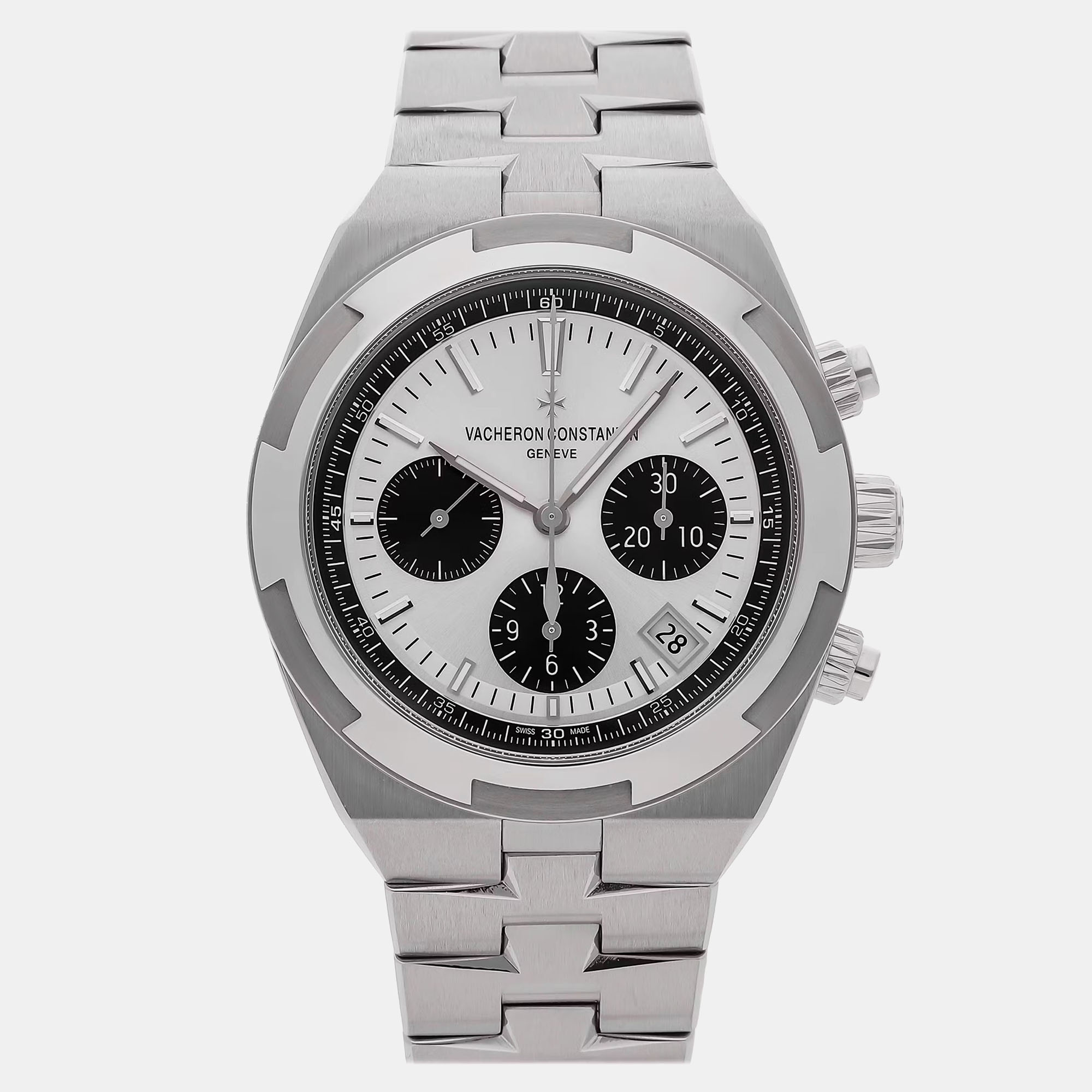 

Pre-Owned Vacheron Constantin Overseas Chronograph 5500V/110A-B686, Silver