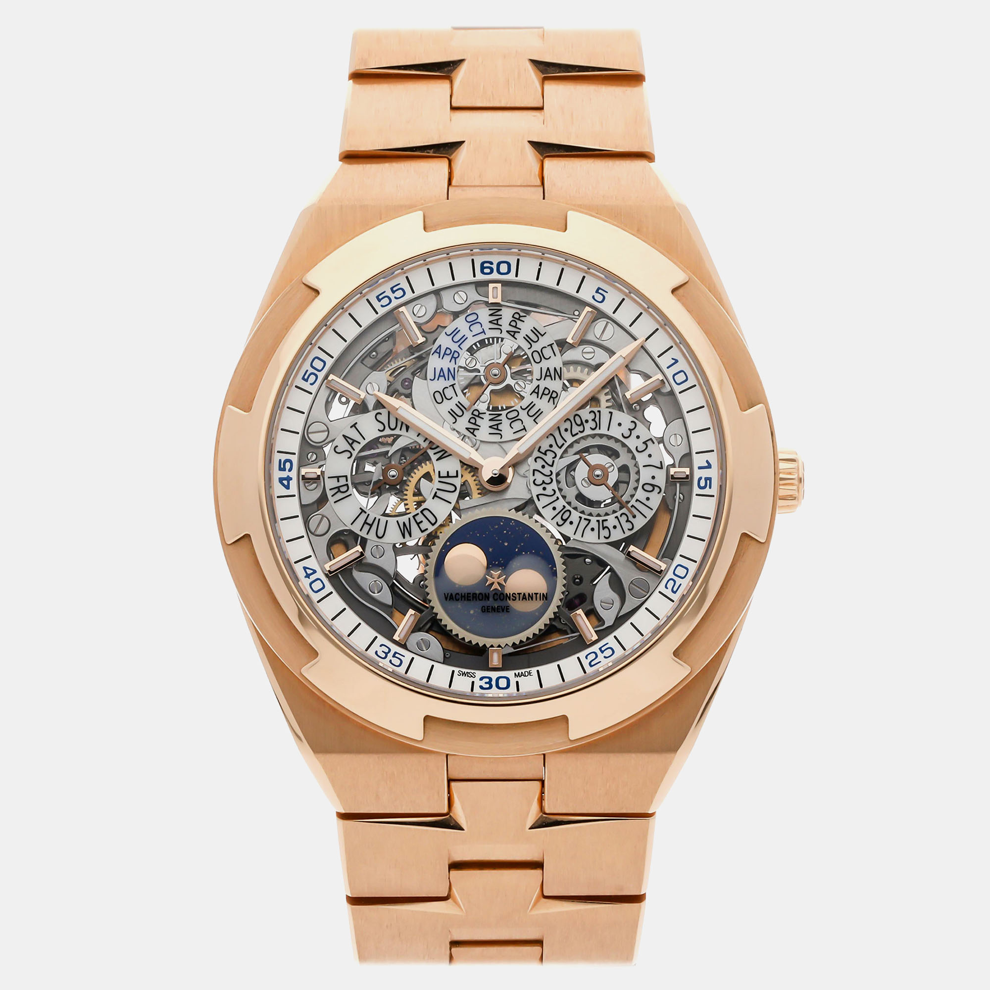 

Pre-Owned Vacheron Constantin Overseas Perpetual Calendar Ultra-Thin 41 mm, Transparent