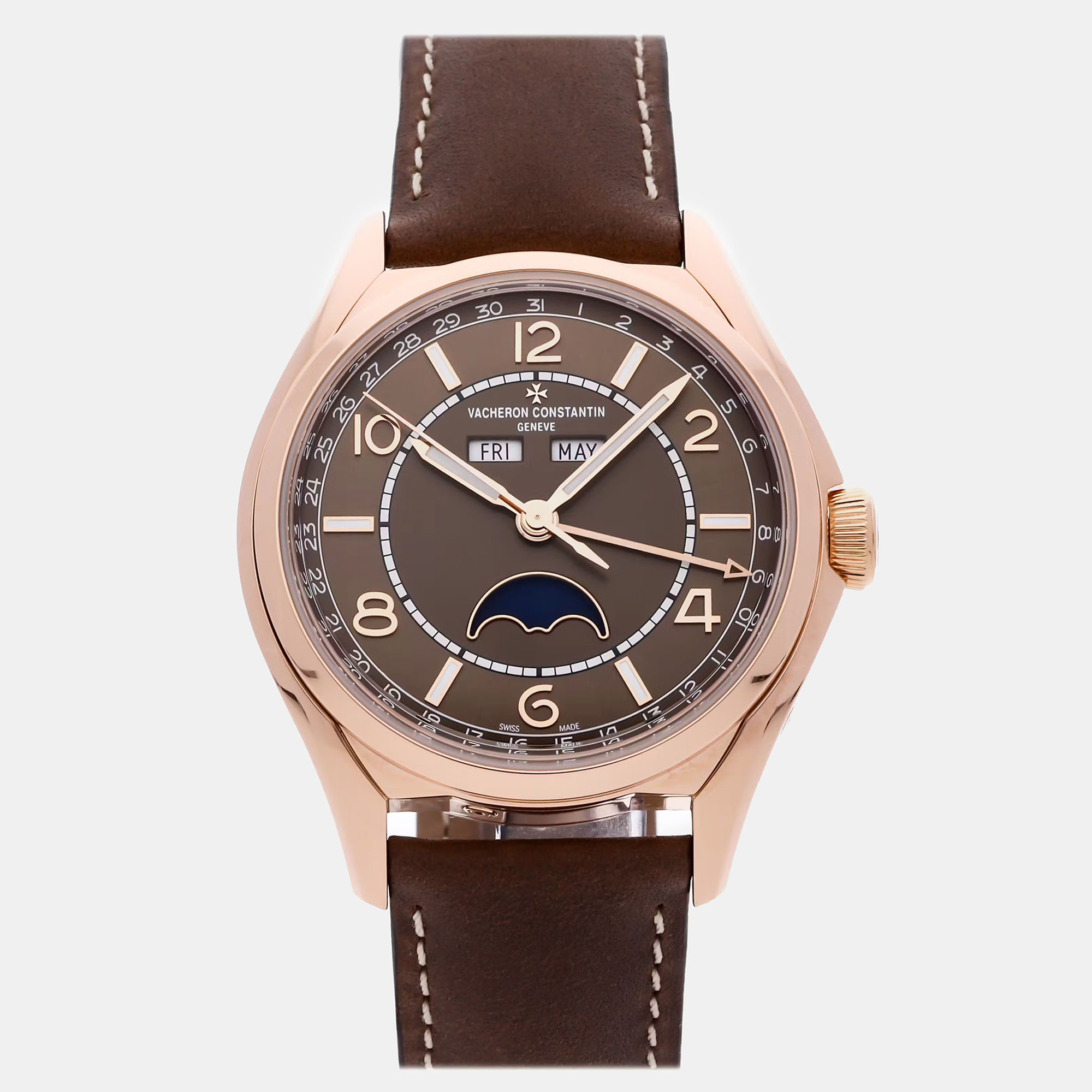 

Pre-Owned Vacheron Constantin Fiftysix Complete Calendar, Brown