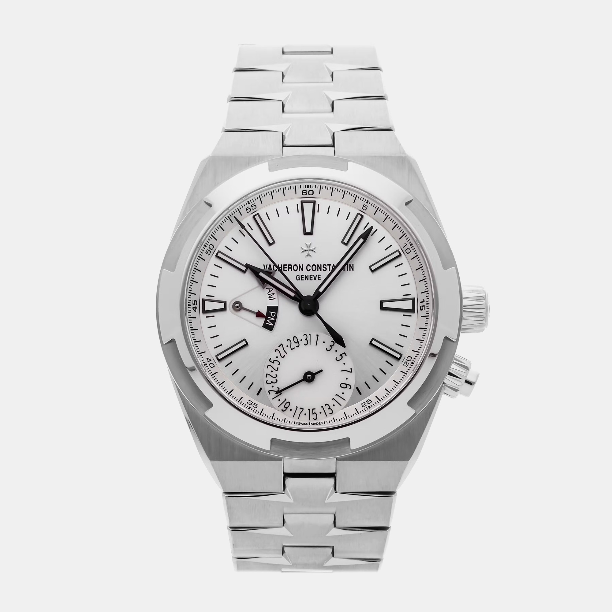 

Pre-Owned Vacheron Constantin Overseas Dual Time 7900V/110A-B333, Silver