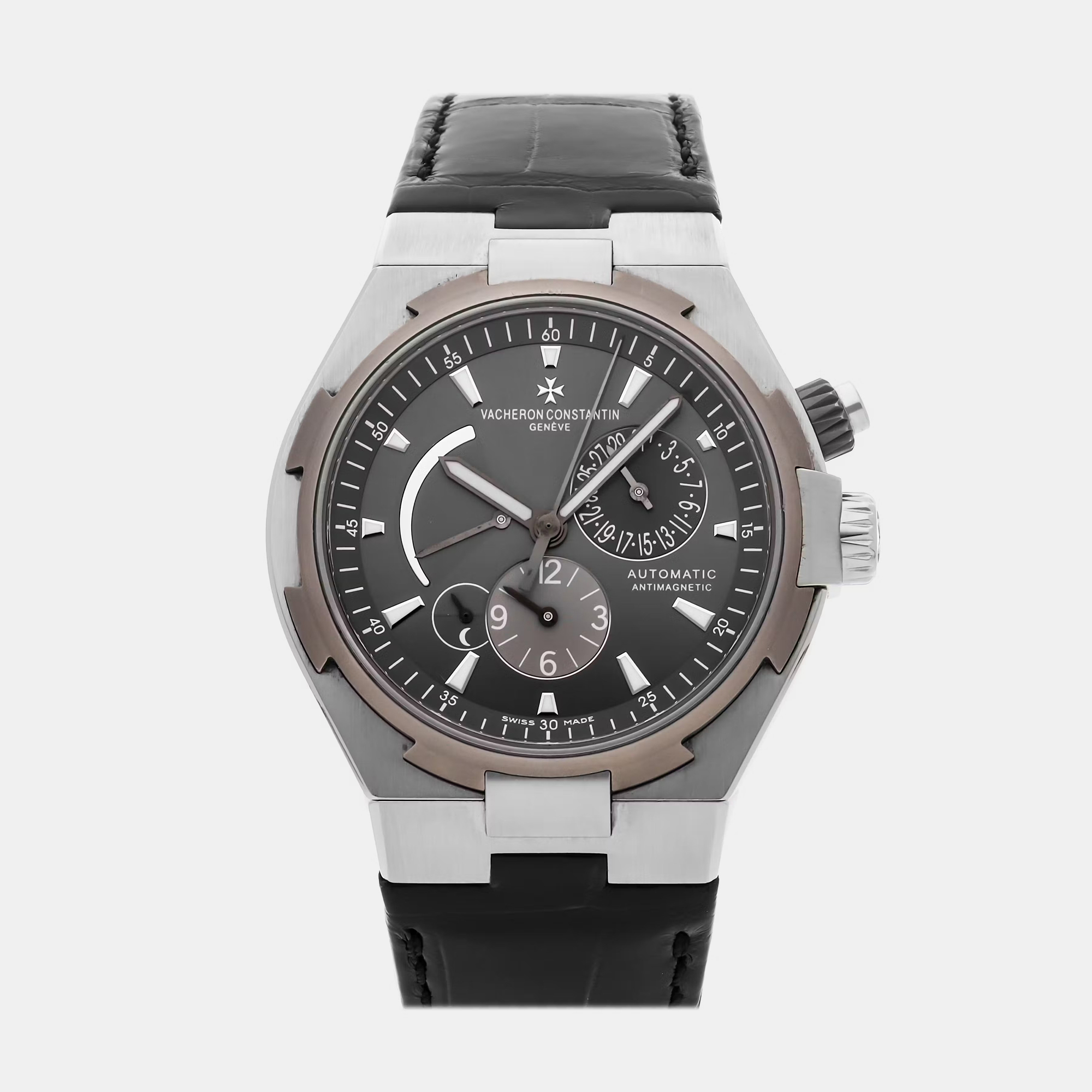 

Pre-Owned Vacheron Constantin Overseas Dual Time 47450/000W-9511, Grey