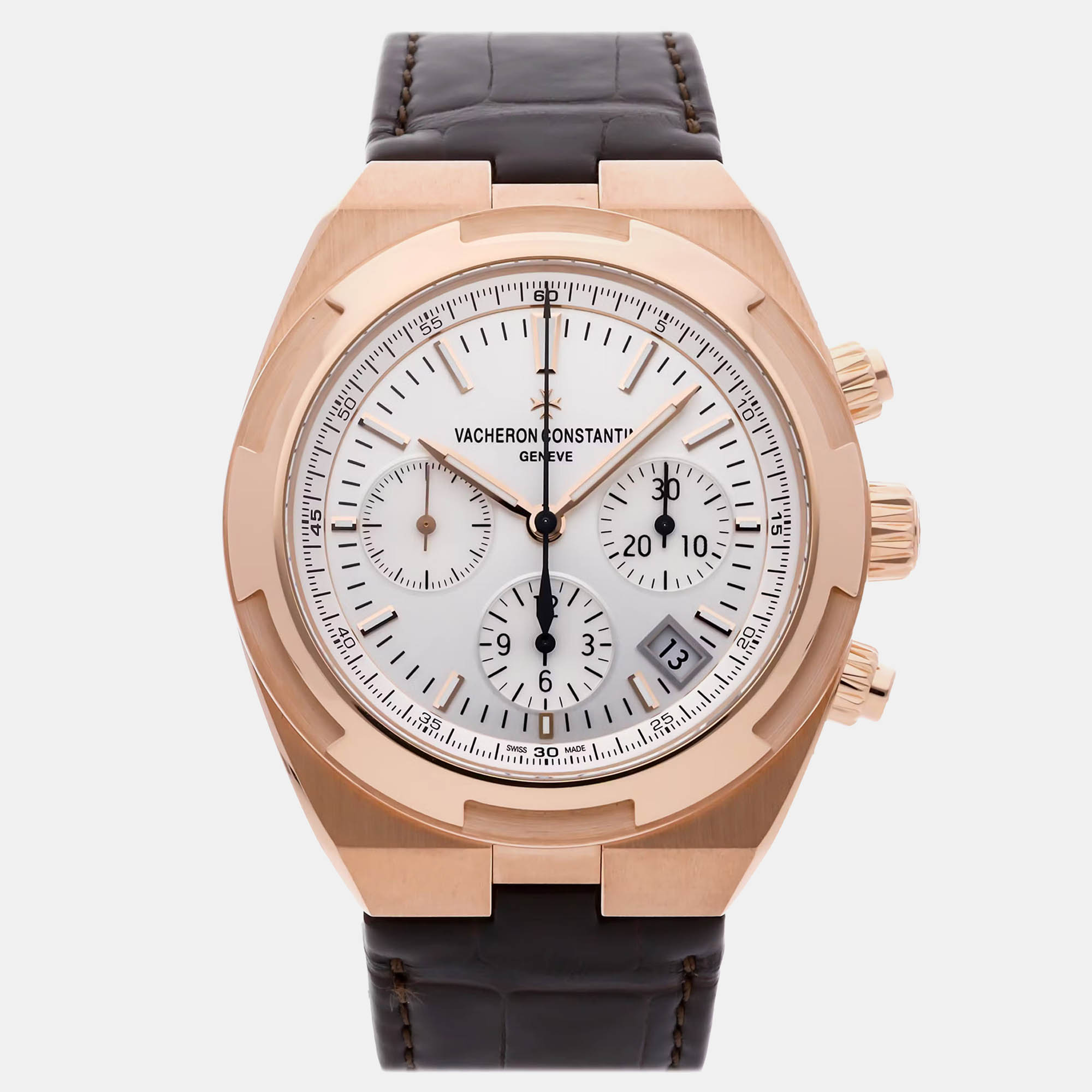 

Pre-Owned Vacheron Overseas Chronograph 5500V/000R-B074, Silver