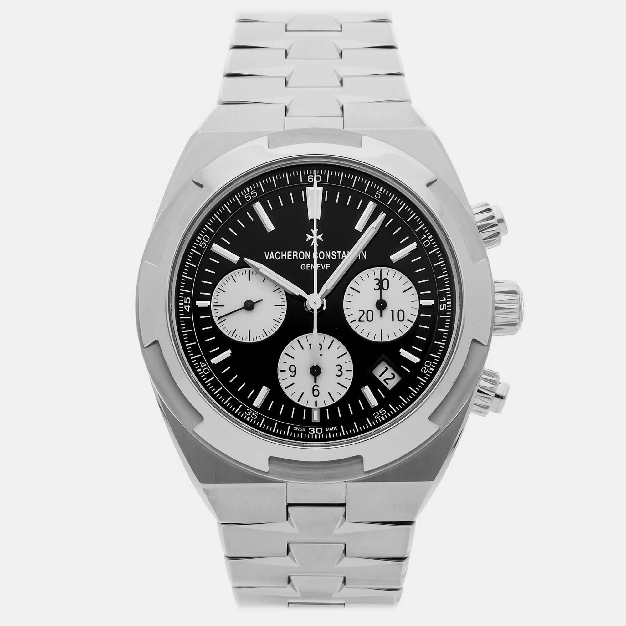 

Pre-Owned Vacheron Constantin Overseas Chronograph 5500V/110A-B481, Black