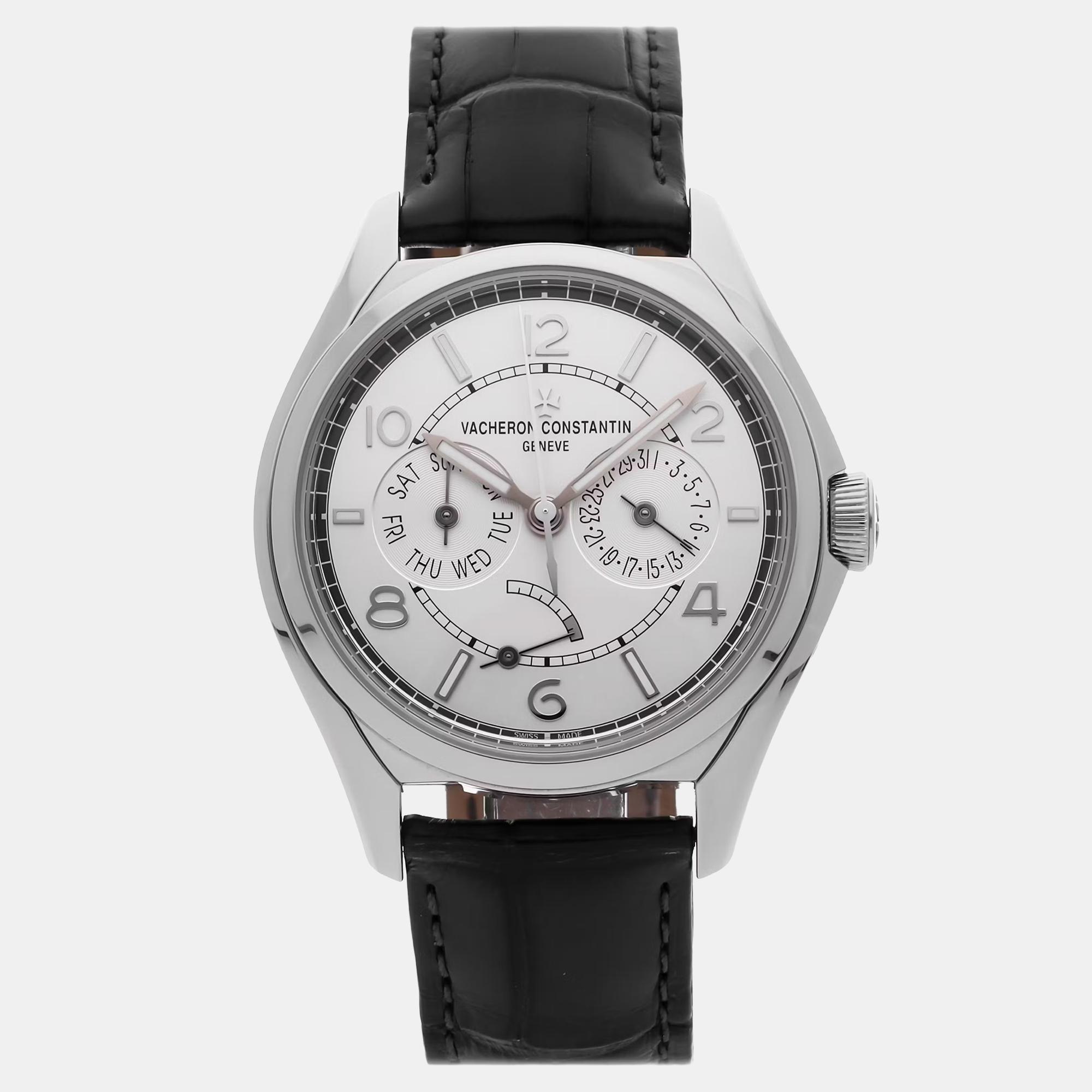 Pre-owned Vacheron Constantin Fiftysix Day-date 4400e/000a-b437 Grey Automatic Stainless Steel Men's In Gray