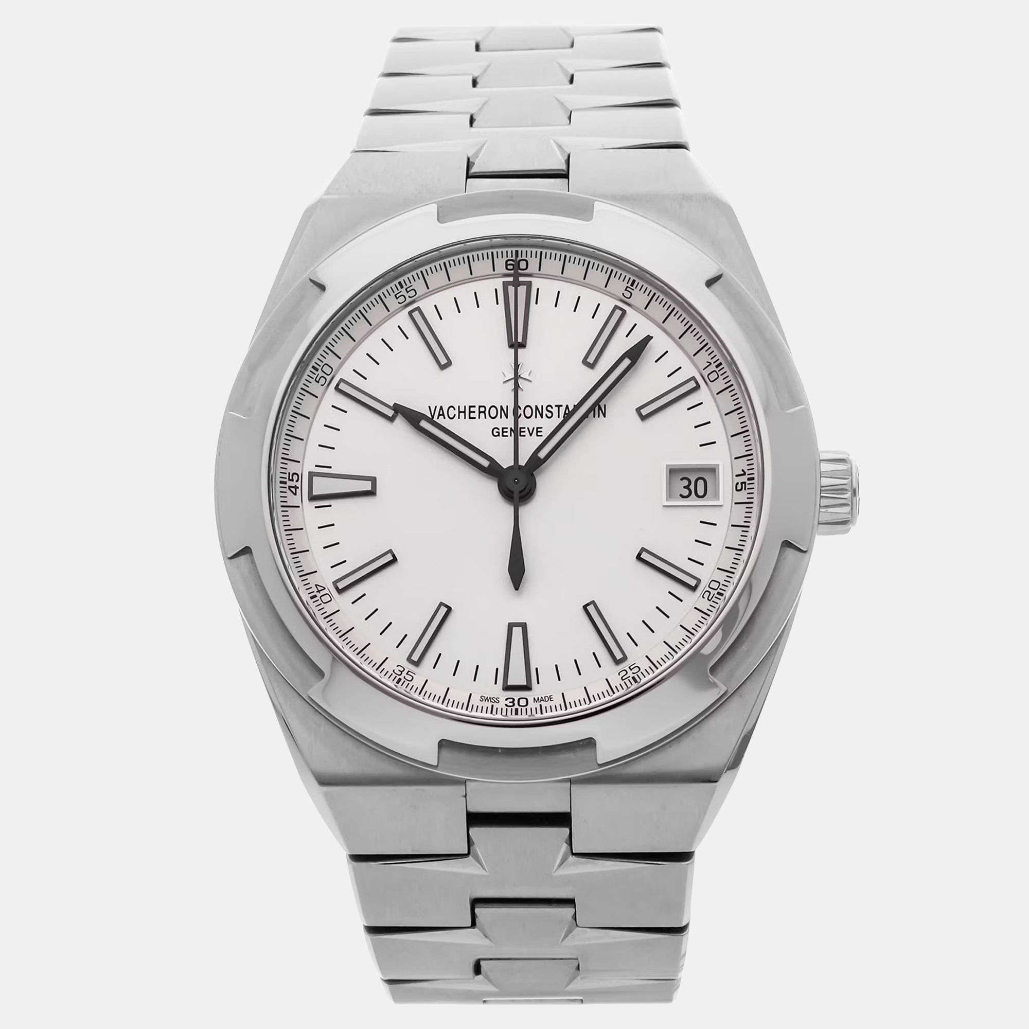 

Pre-Owned Vacheron Constantin Overseas 4500V/110A-B126 Silver Automatic Stainless Steel Men's Wristwatch 41 mm