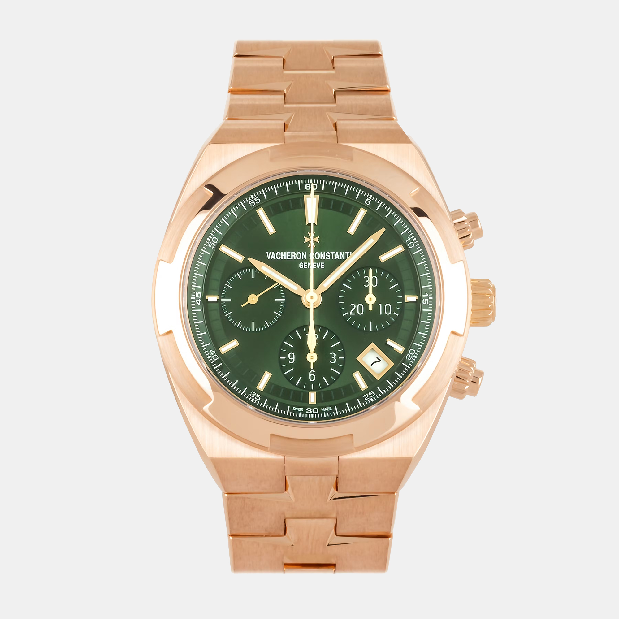 

Pre-Owned Vacheron Constantin Overseas Chronograph 5520V/210R-B966, Green
