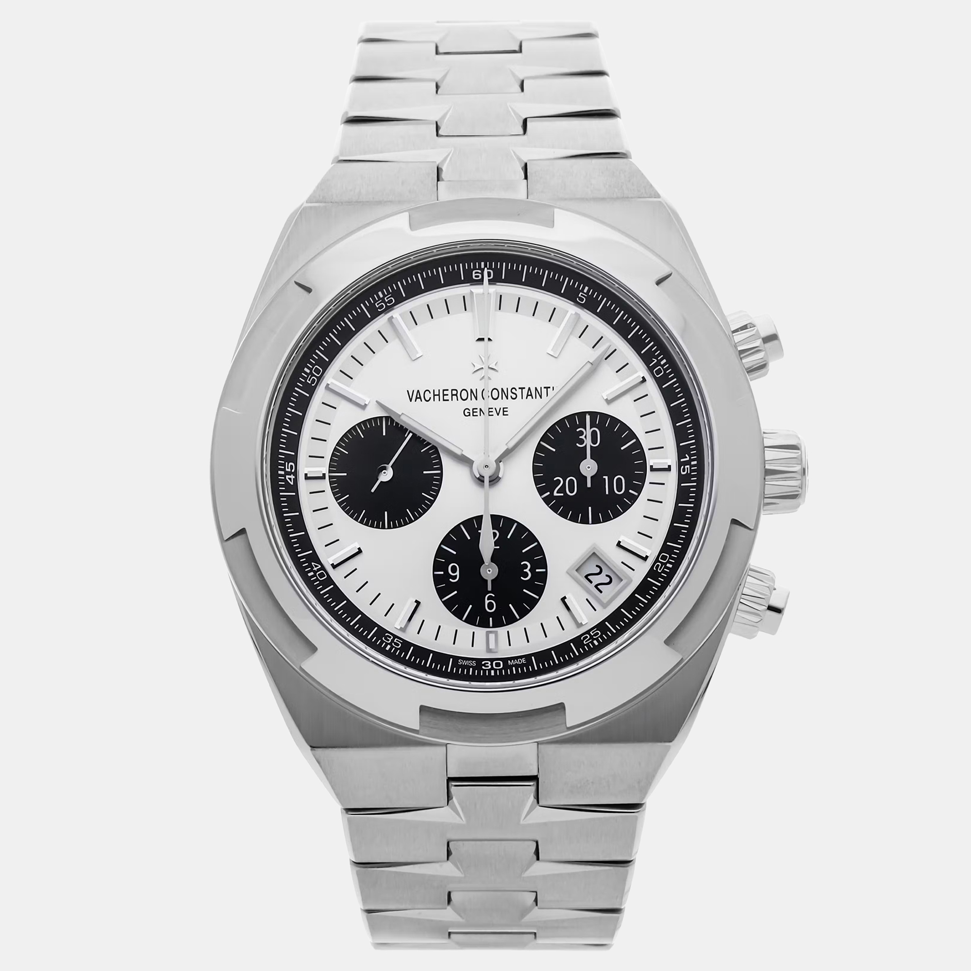 

Pre-Owned Vacheron Constantin Overseas Chronograph 5500V/110A-B686 Silver Automatic Stainless Steel Men's Wristwatch 42 MM