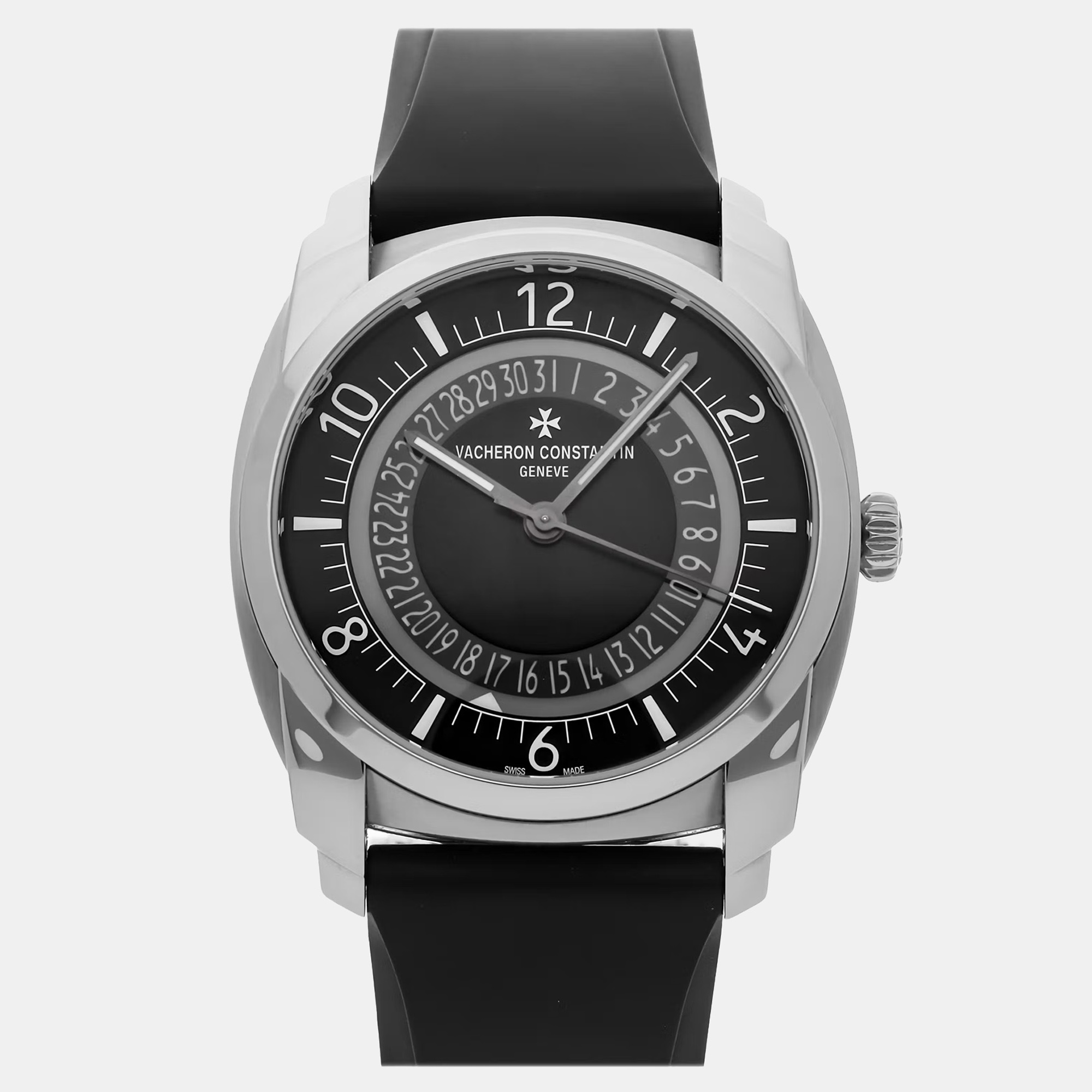 

Vacheron Constantin Quai de l'Ile 4500S/000A-B196 Automatic Black Dial Stainless Steel Men's Wristwatch