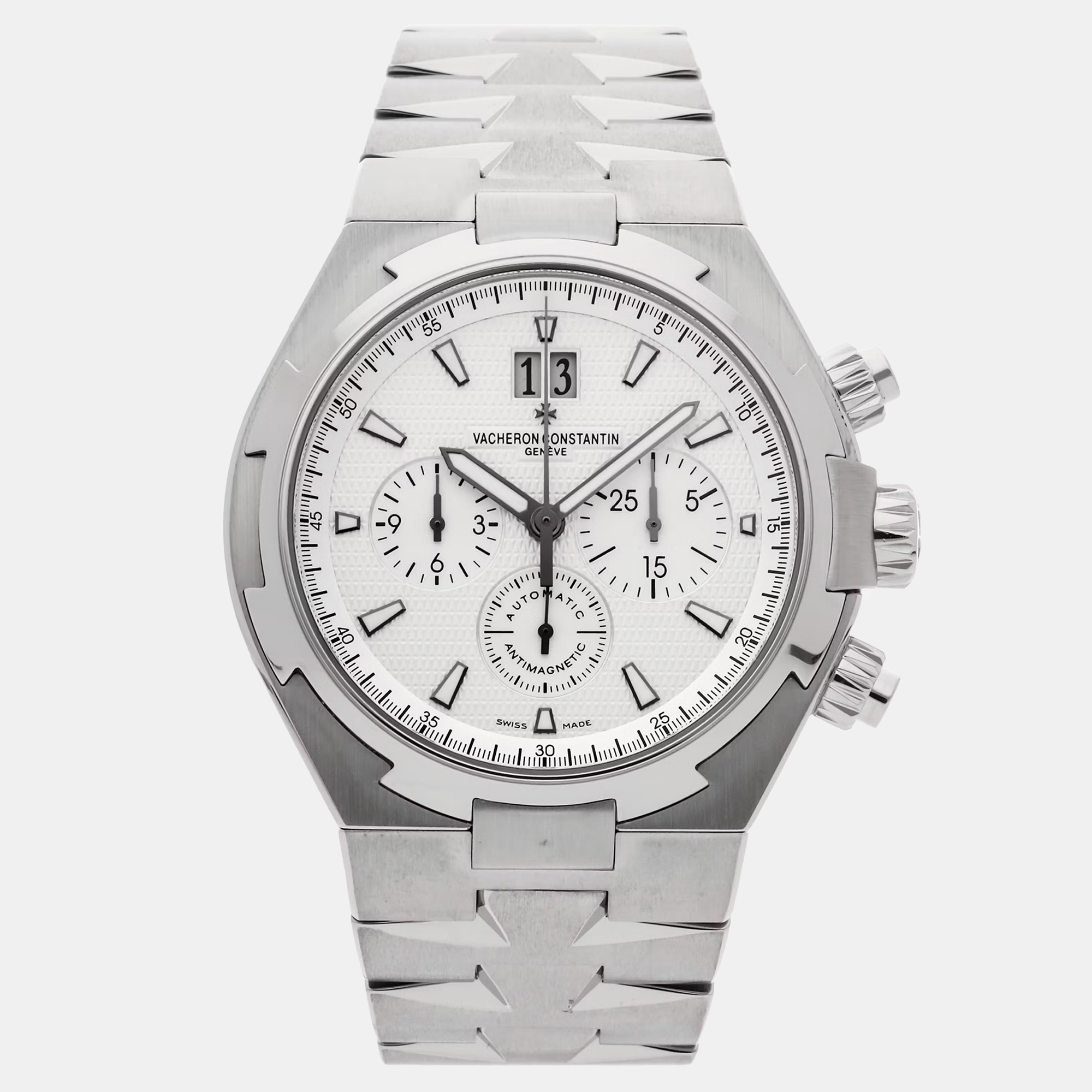 Vacheron Constantin Overseas 49150/B01A-9095 Automatic Chronograph Silver Dial Stainless Steel Men’s Wristwatch 42mm