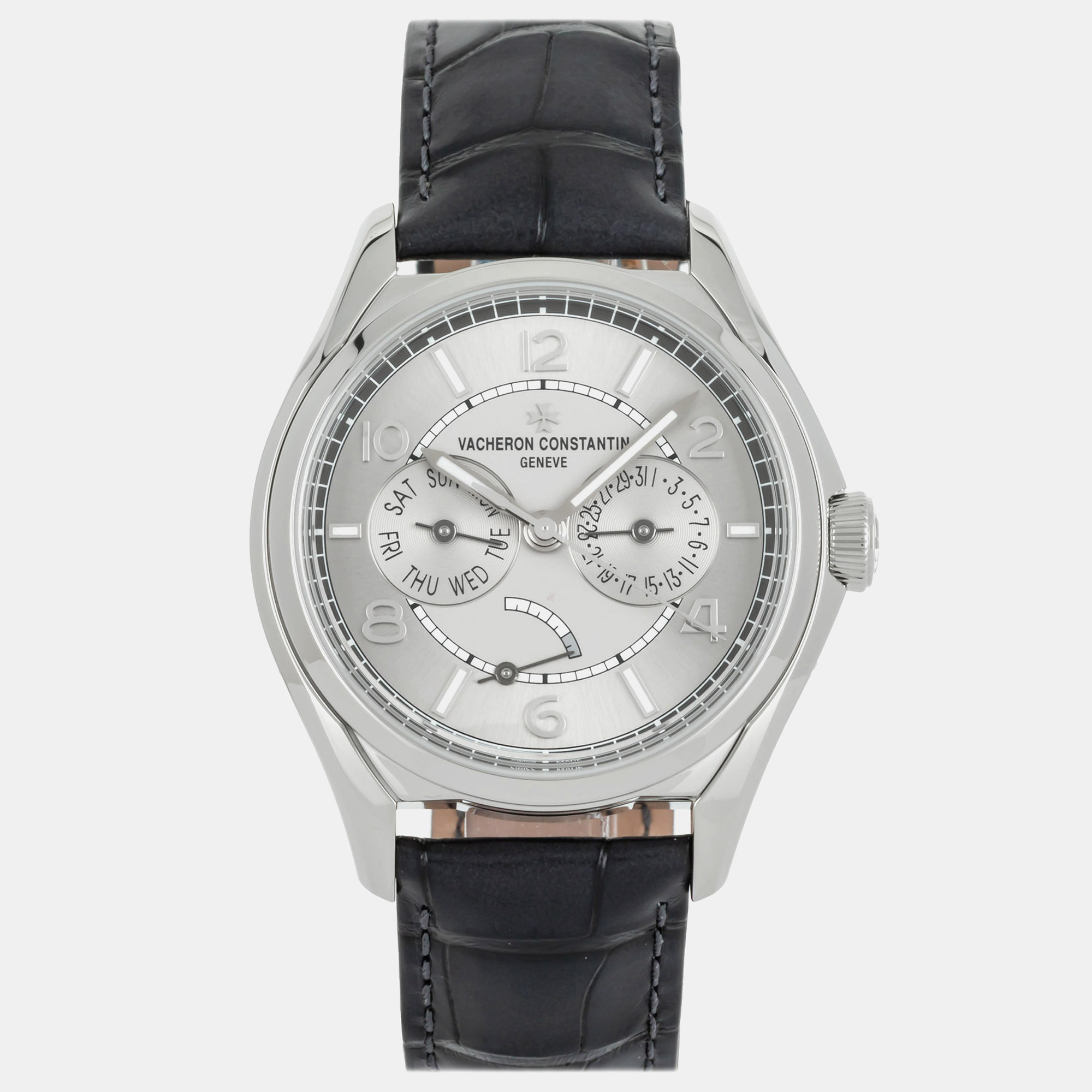 Pre-Owned Vacheron Constantin Fiftysix Day-Date 4400E/000A-B437 Grey Automatic Stainless Steel Men’s Wristwatch 40 MM