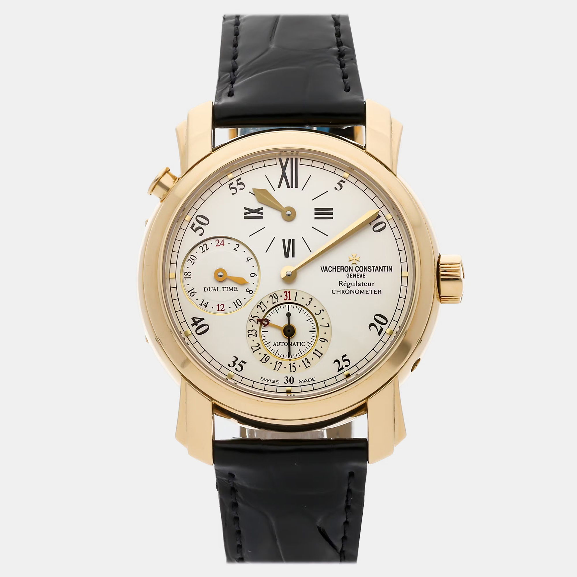 Pre-Owned Vacheron Constantin Malte Dual Time Regulator 42005/000J-8901 Automatic 39 mm