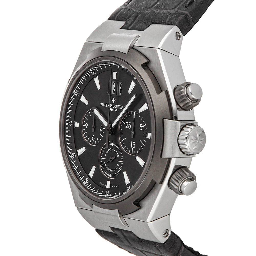 

Vacheron Constantin Black Stainless Steel Overseas Chronograph