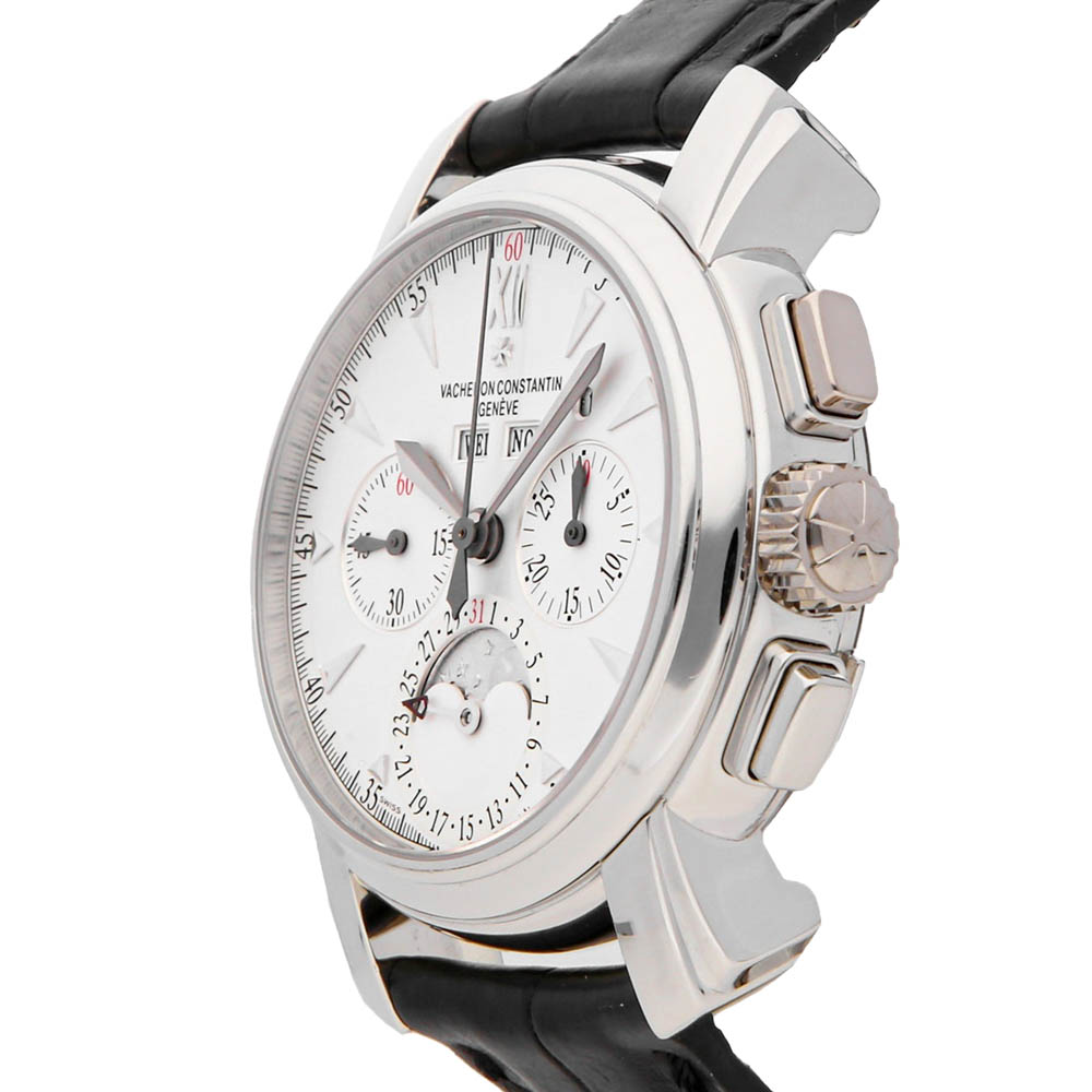 

Vacheron Constantin White Platinum Malte Perpetual Calendar Chronograph 47112/000P-8915 Men's Wristwatch 39 MM