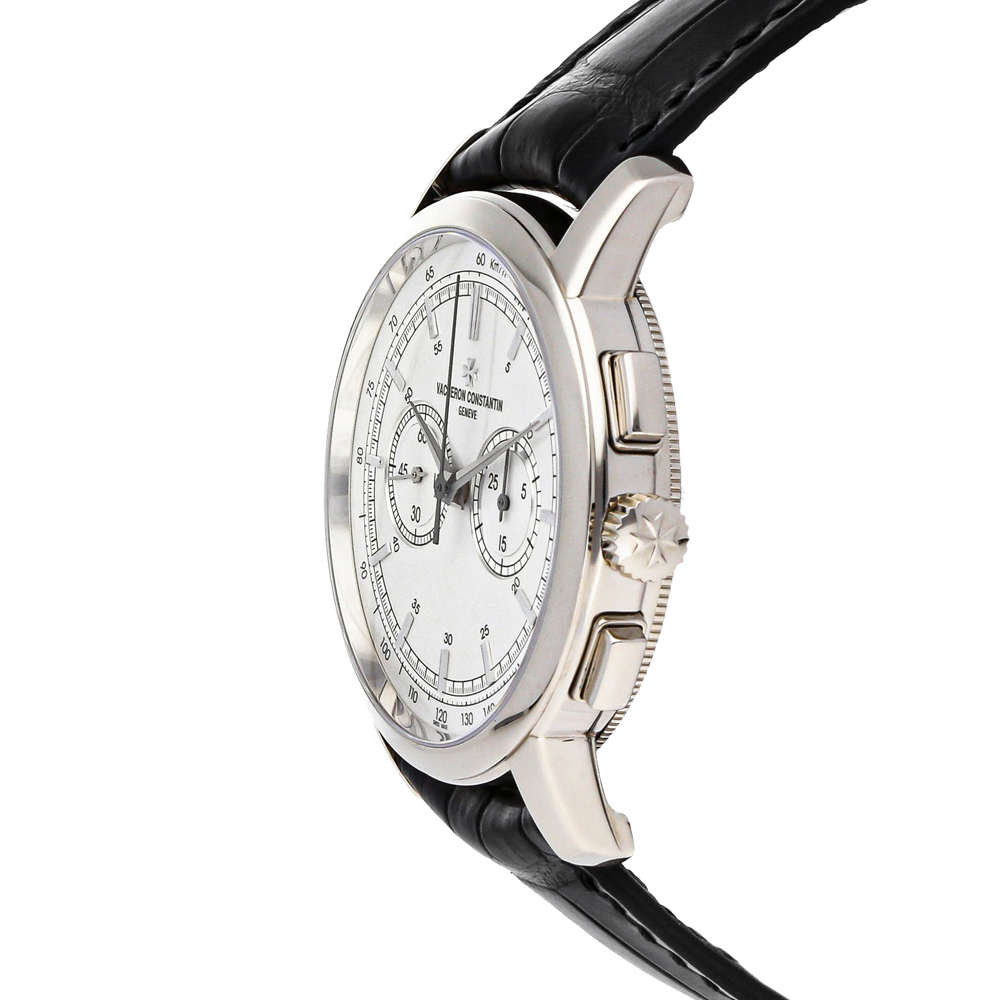 

Vacheron Constantin Silver 18K White Gold Patrimony Traditionnelle Chronograph 47192/000G-9504 Men's Wristwatch 42 MM