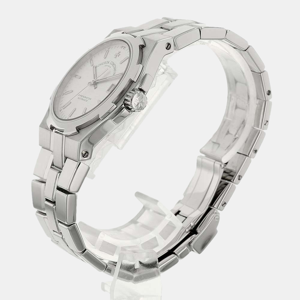 

Vacheron Constantin Silver Stainless Steel Overseas 42042/423A Men's Wristwatch 37 mm