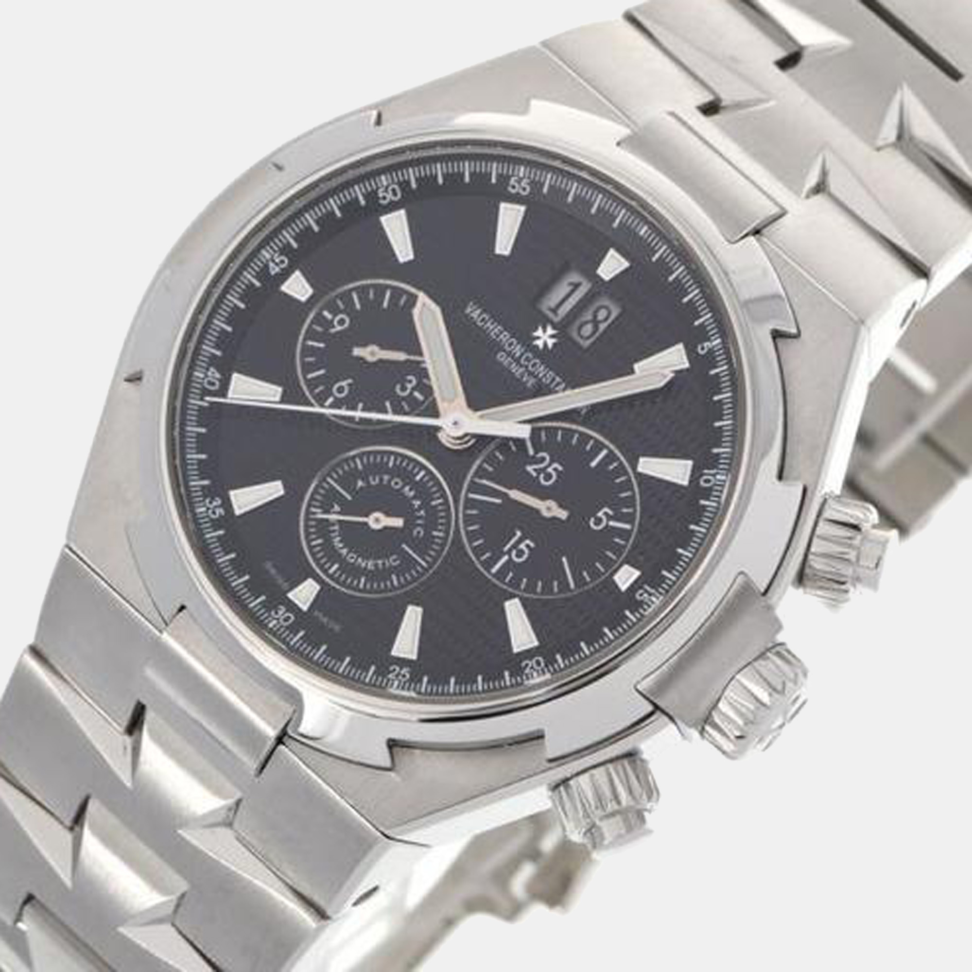 

Vacheron Constantin Black Stainless Steel Overseas 49150/B01A Automatic Men's Wristwatch 42 mm
